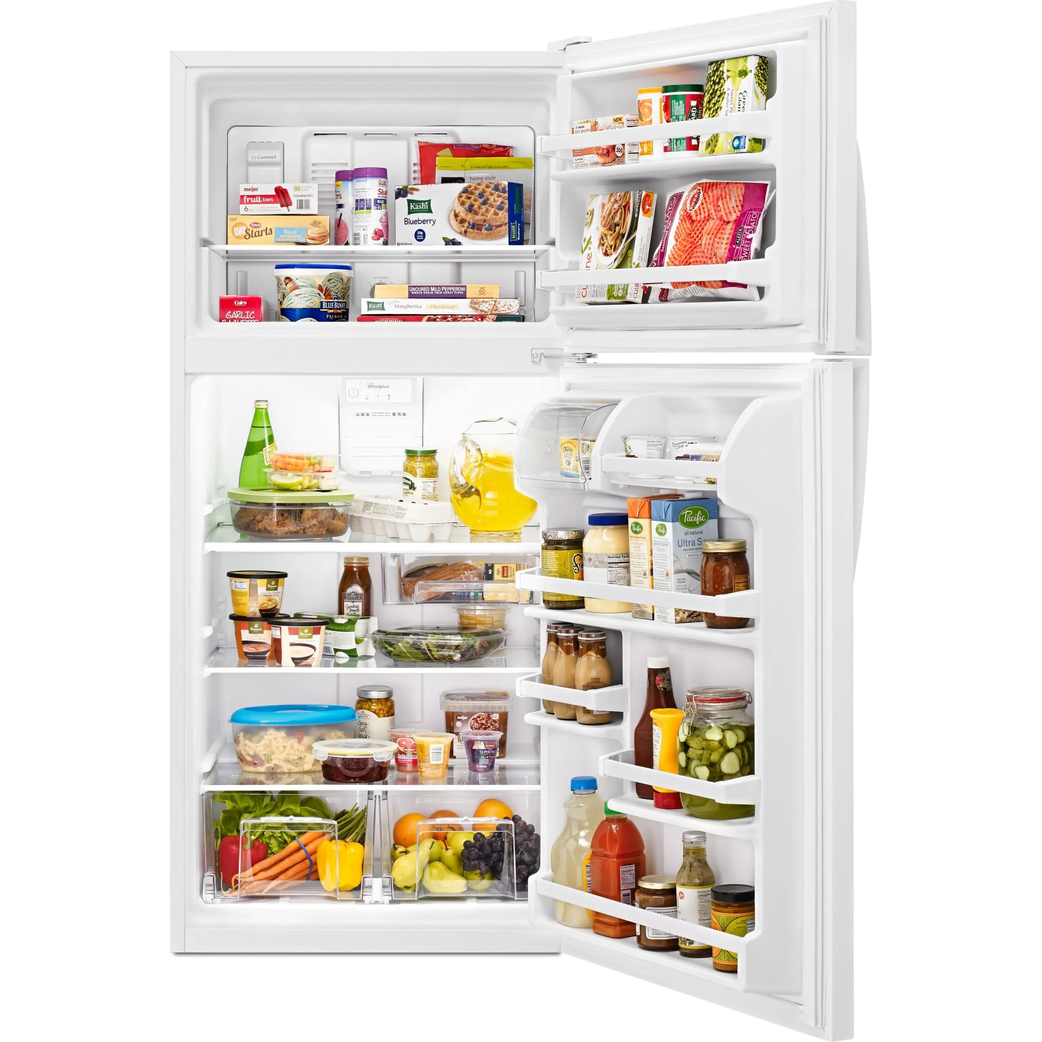 Whirlpool 30" Wide Top-Freezer Refrigerator with Flexi-SlideBin -White (WRT318FZDW) - Image 8