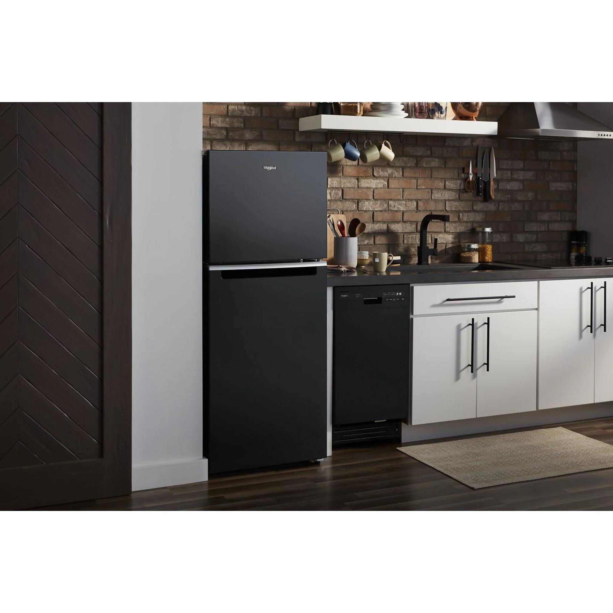 Whirlpool 24-inch Wide Small Space Top-Freezer Refrigerator - 11.6 cu. ft. -Black (WRT112CZJB) - Image 5