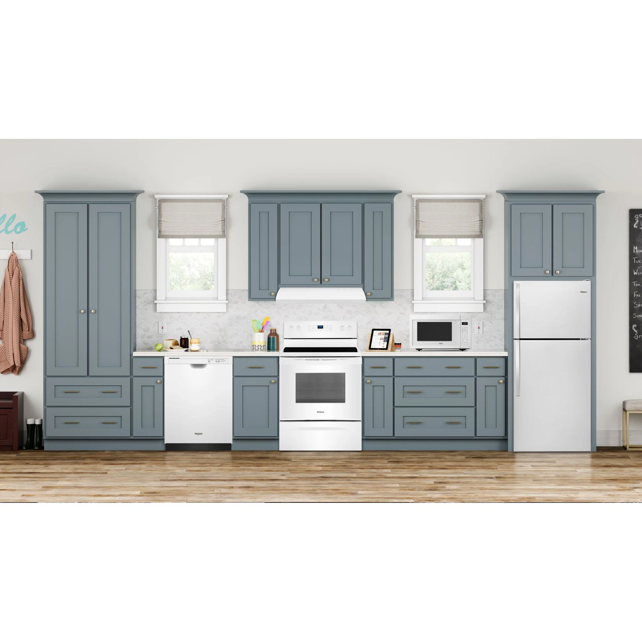 Whirlpool 28-inch Wide Top Freezer Refrigerator - 14 cu. ft. -Monochromatic Stainless Steel (WRT134TFDM) - Image 8