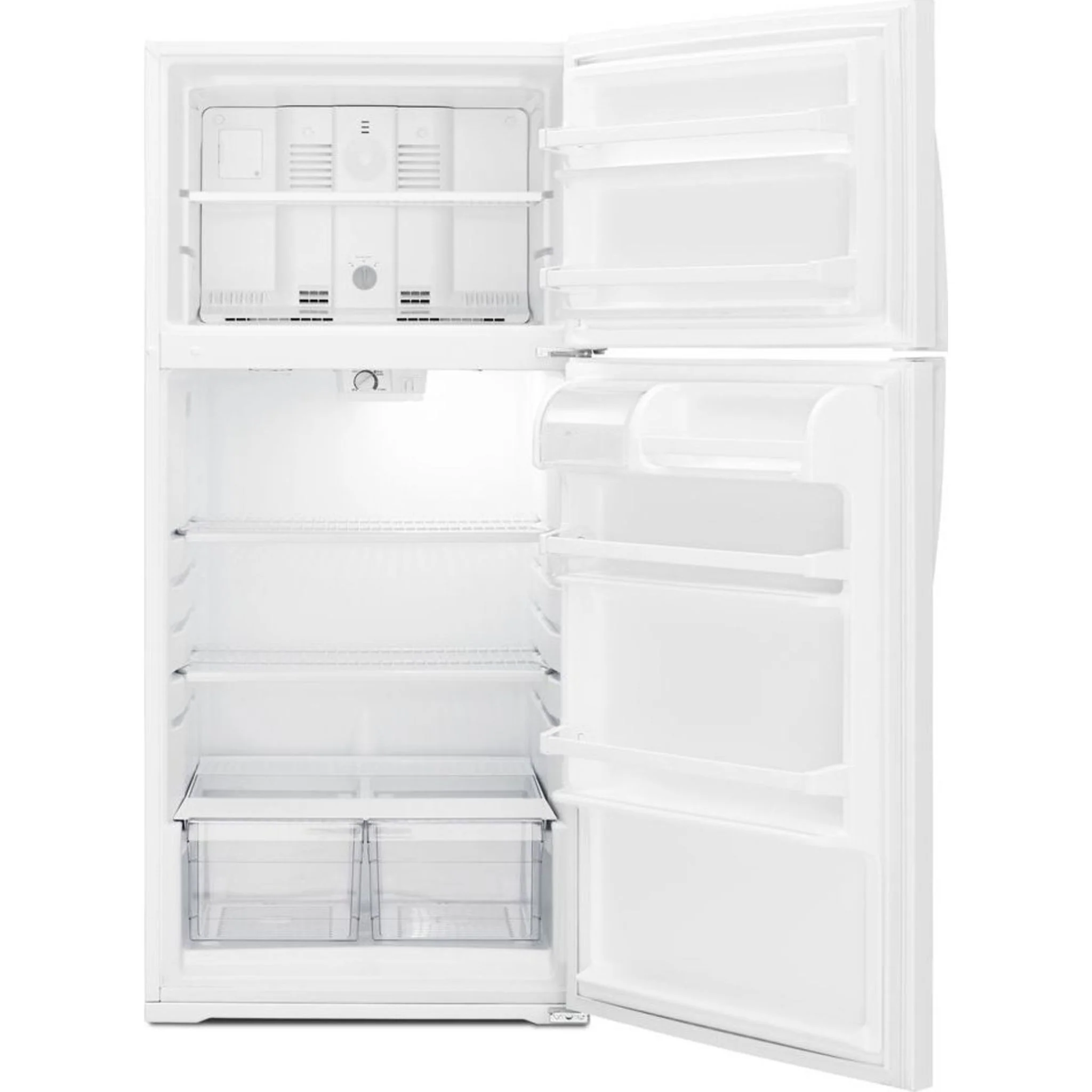 Whirlpool  28" Wide Top-Freezer Refrigerator with Freezer Temperature Control -White (WRT134TFDW) - Image 3