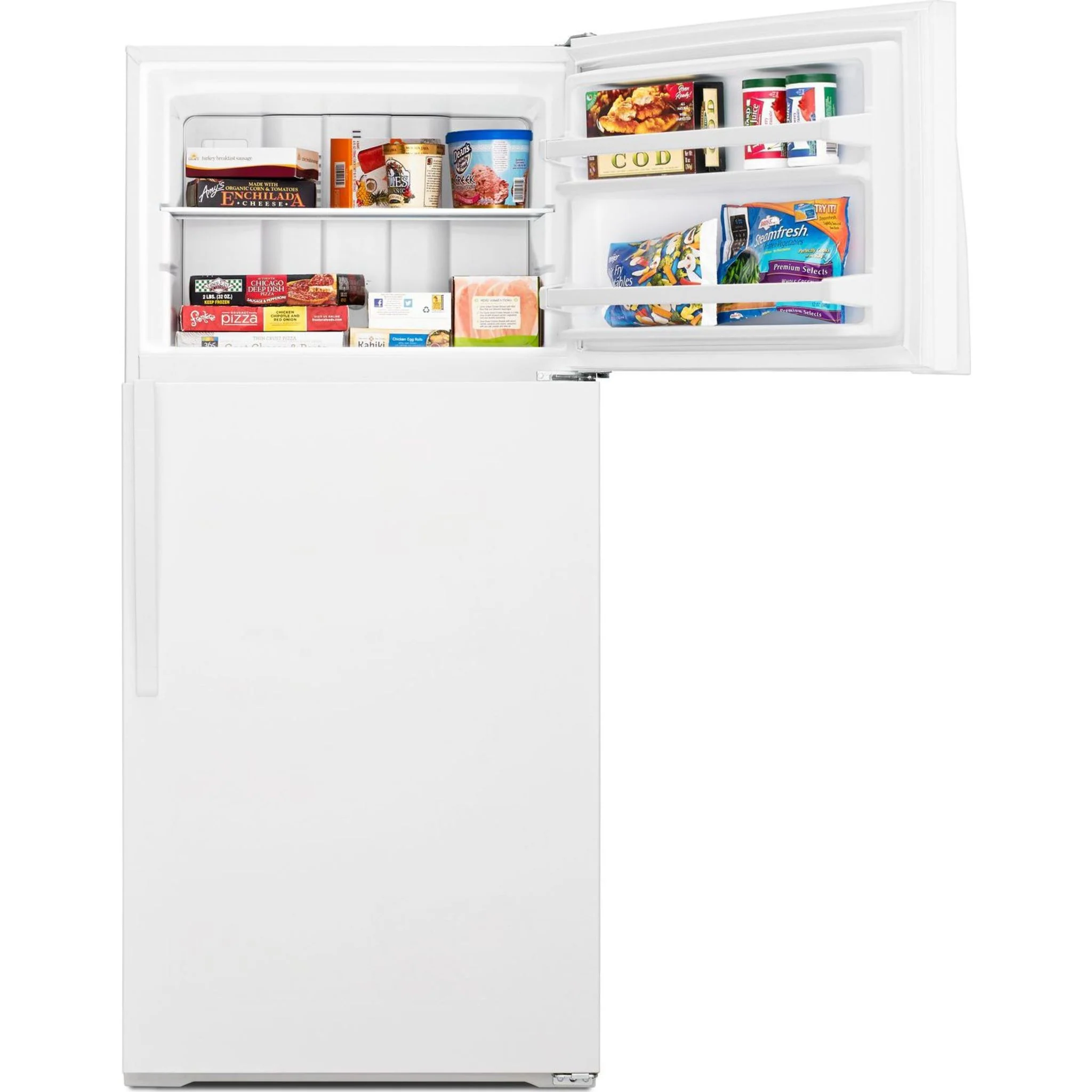 Whirlpool  28" Wide Top-Freezer Refrigerator with Freezer Temperature Control -White (WRT134TFDW) - Image 7