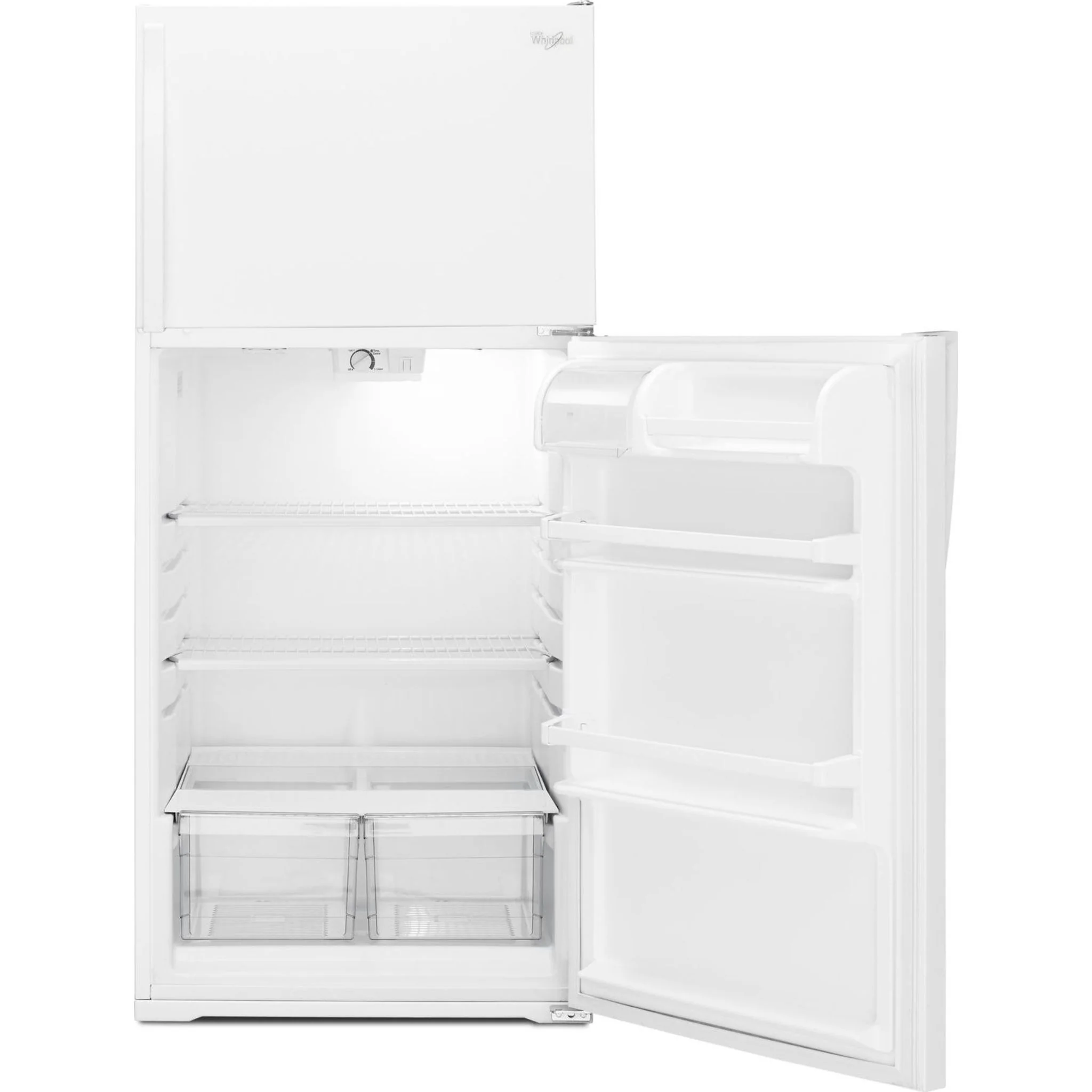 Whirlpool  28" Wide Top-Freezer Refrigerator with Freezer Temperature Control -White (WRT134TFDW) - Image 8