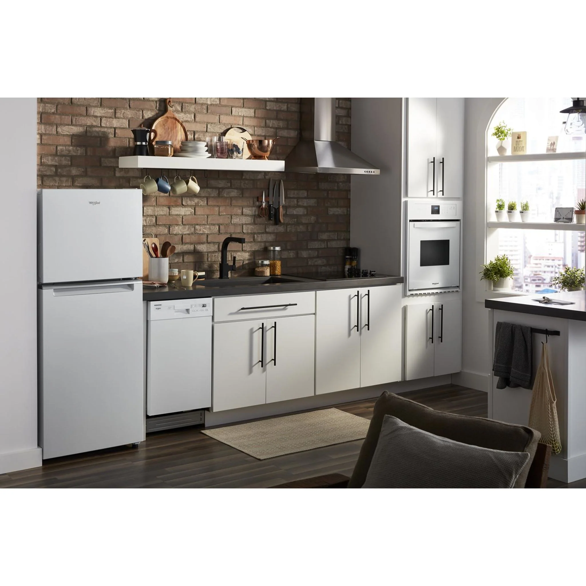 Whirlpool 24-inch Wide Small Space Top-Freezer Refrigerator - 11.6 cu. ft. -White (WRT312CZJW) - Image 5