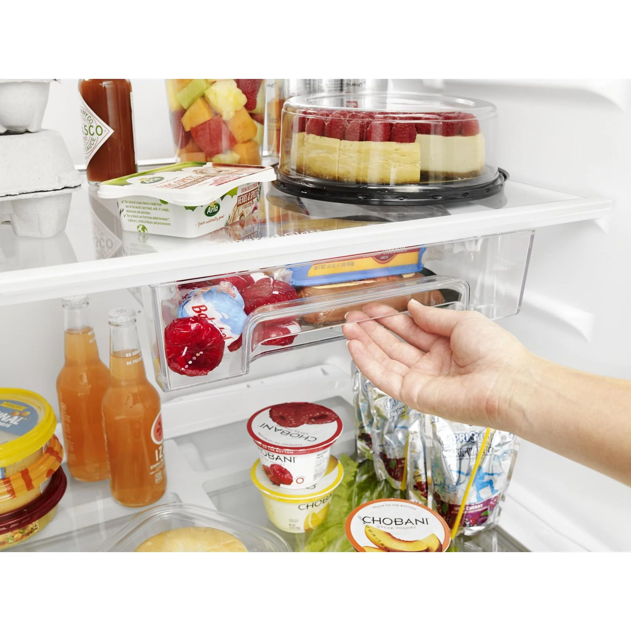 Whirlpool 28-inch Wide Refrigerator Compatible With The EZ Connect Icemaker Kit - 18 Cu. Ft. -Black Stainless (WRT518SZKV) - Image 7