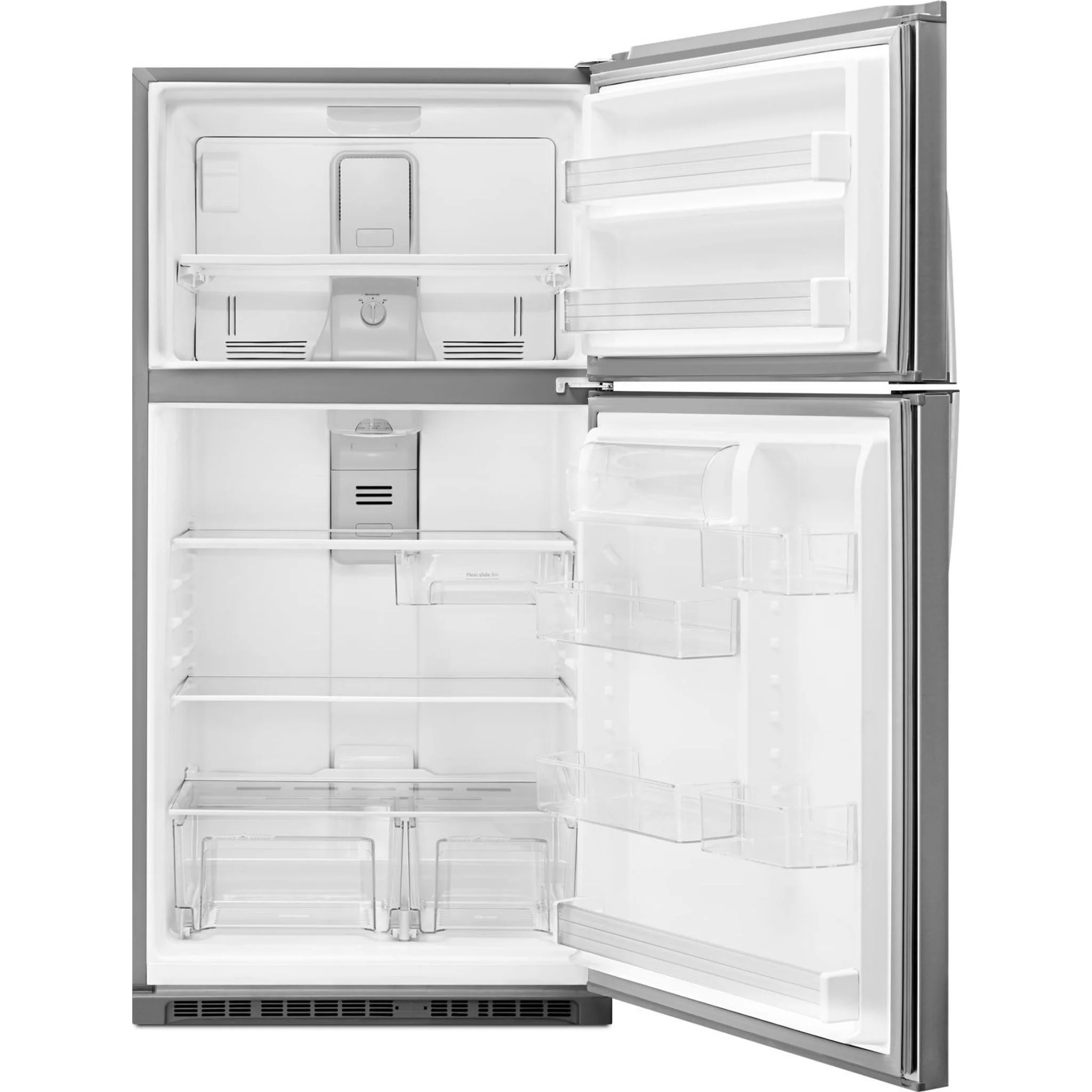 Whirlpool 33" Wide Top-Freezer Refrigerator with Optional EZ Connect Icemaker Kit (Sold Separetely) -Monochromatic Stainless Steel (WRT541SZDM) - Image 12
