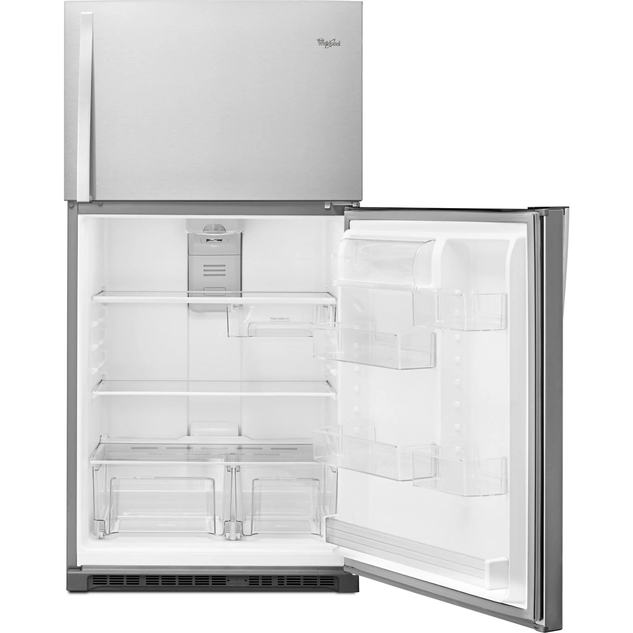 Whirlpool 33" Wide Top-Freezer Refrigerator with Optional EZ Connect Icemaker Kit (Sold Separetely) -Monochromatic Stainless Steel (WRT541SZDM) - Image 23