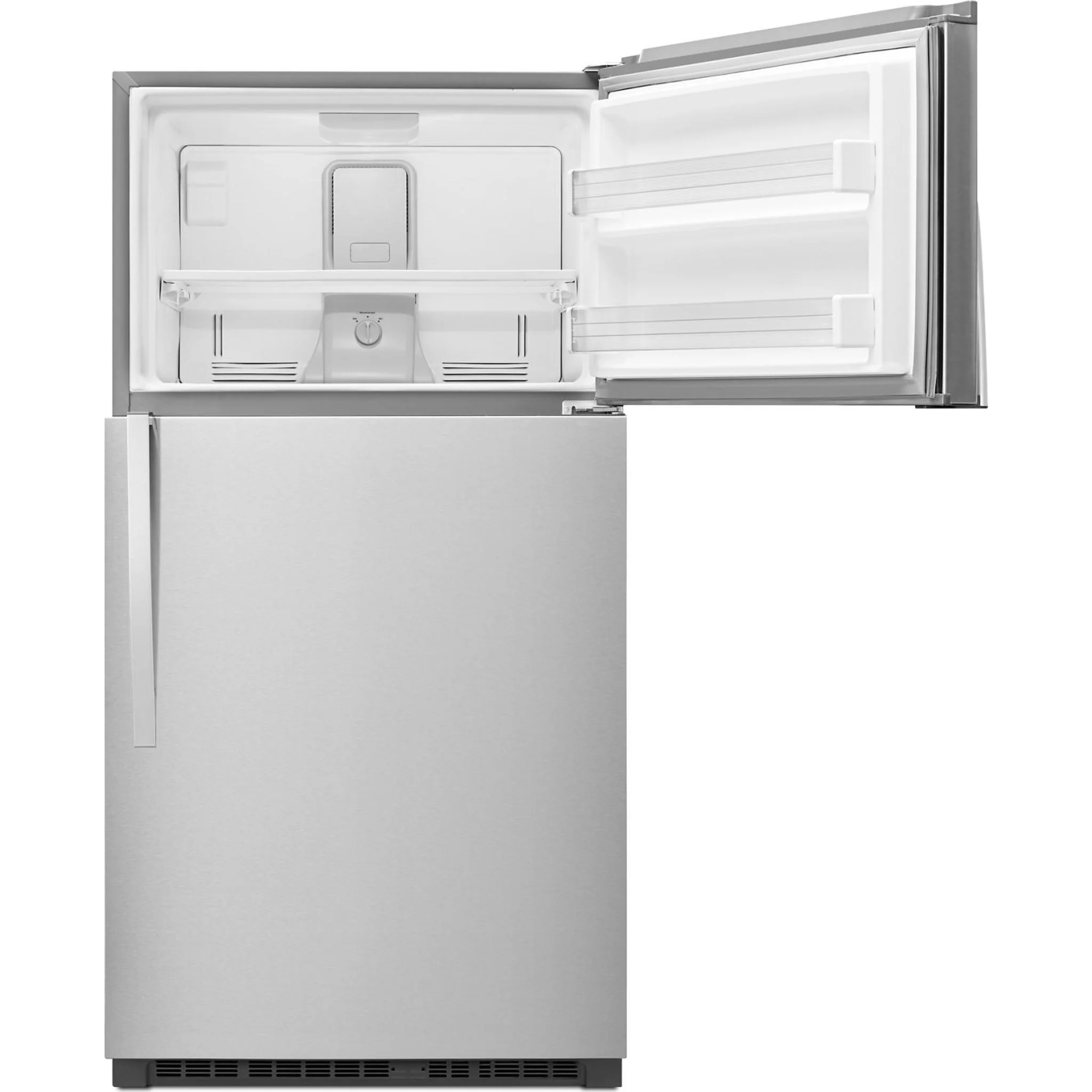 Whirlpool 33" Wide Top-Freezer Refrigerator with Optional EZ Connect Icemaker Kit (Sold Separetely) -Monochromatic Stainless Steel (WRT541SZDM) - Image 35
