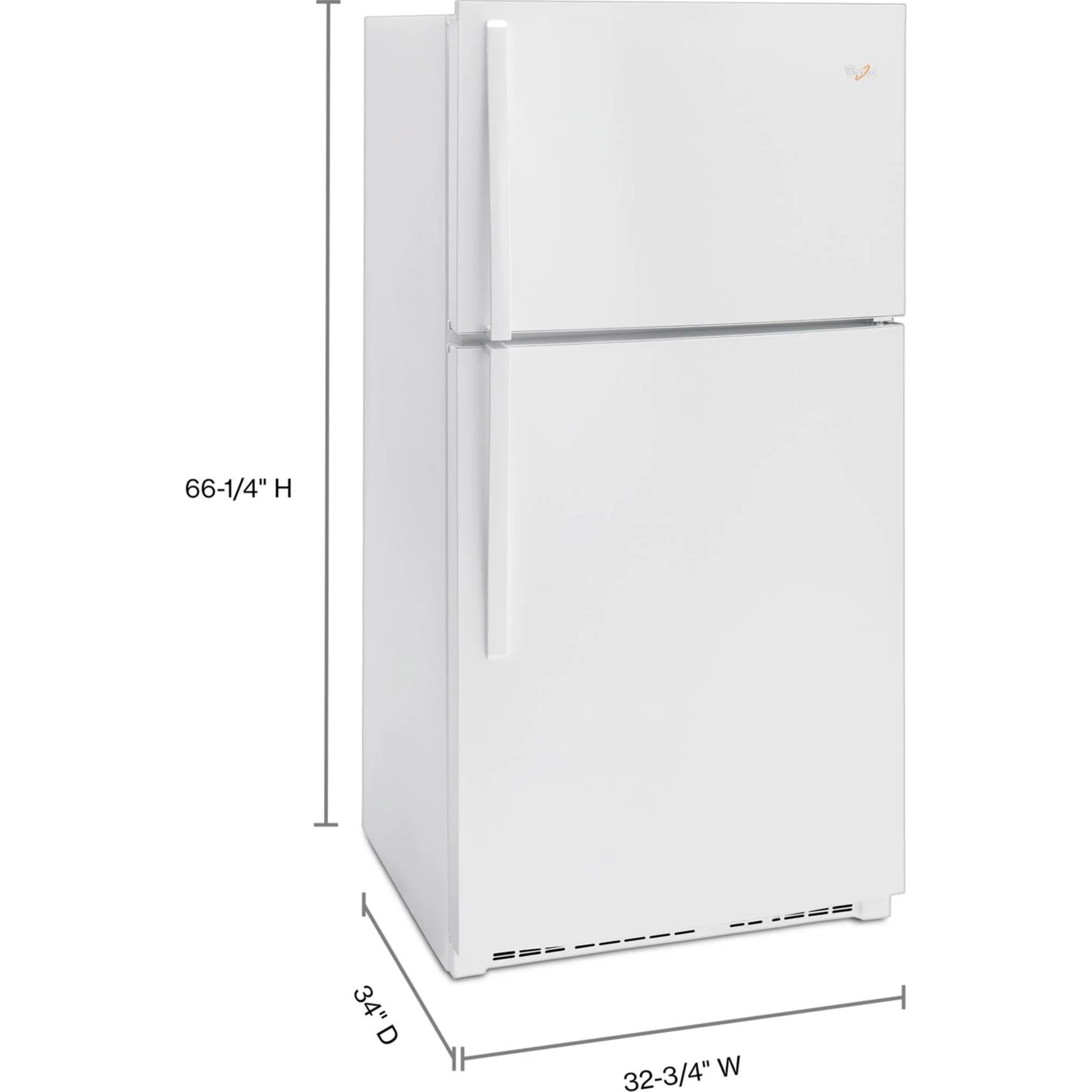 Whirlpool 33" Wide Top-Freezer Refrigerator with Optional EZ Connect Icemaker Kit -White (WRT541SZDW) - Image 33