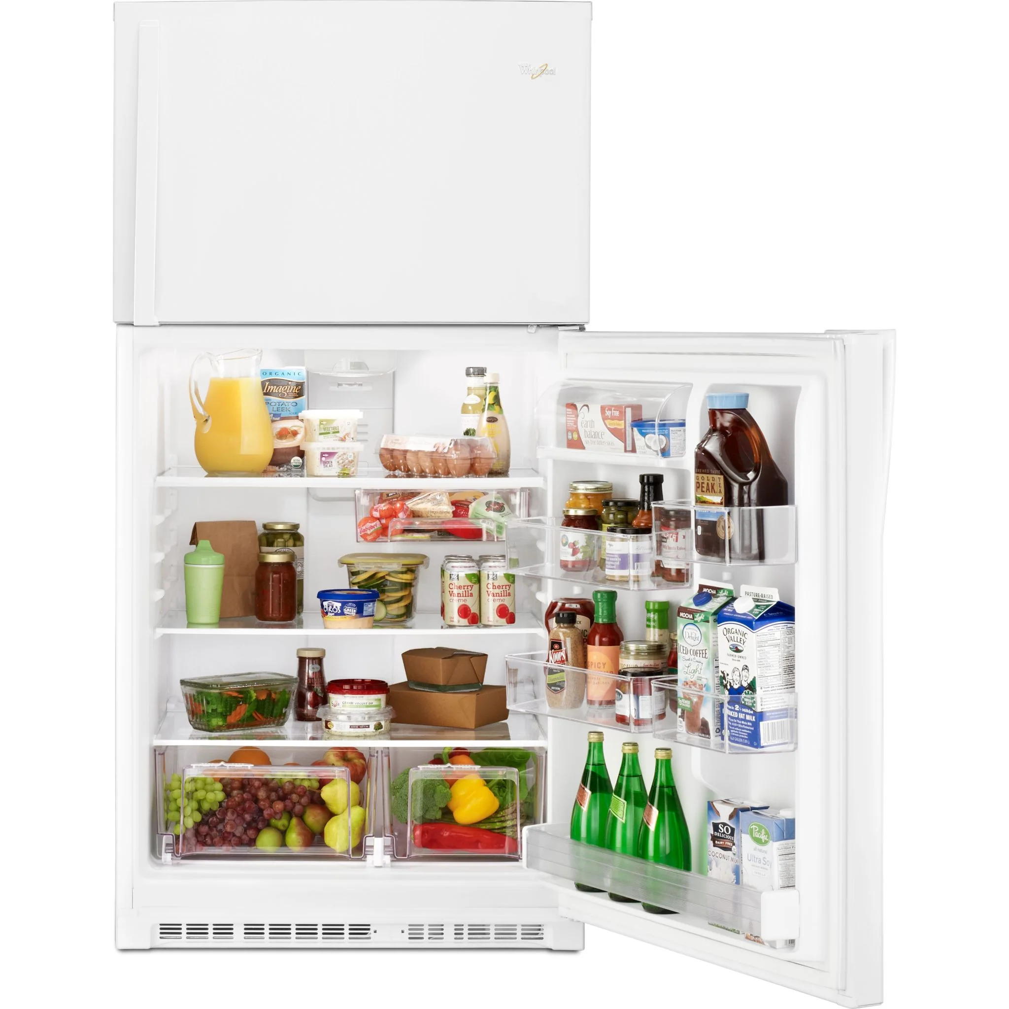 Whirlpool 33" Wide Top-Freezer Refrigerator with Optional EZ Connect Icemaker Kit -White (WRT541SZDW) - Image 6