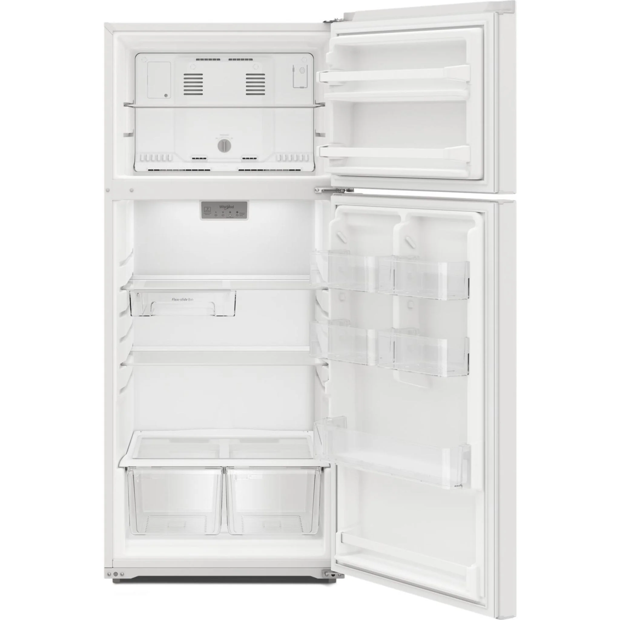 Whirlpool 28-inch Wide Top-Freezer Refrigerator - 16.3 Cu. Ft. -White (WRTX5028PW) - Image 8