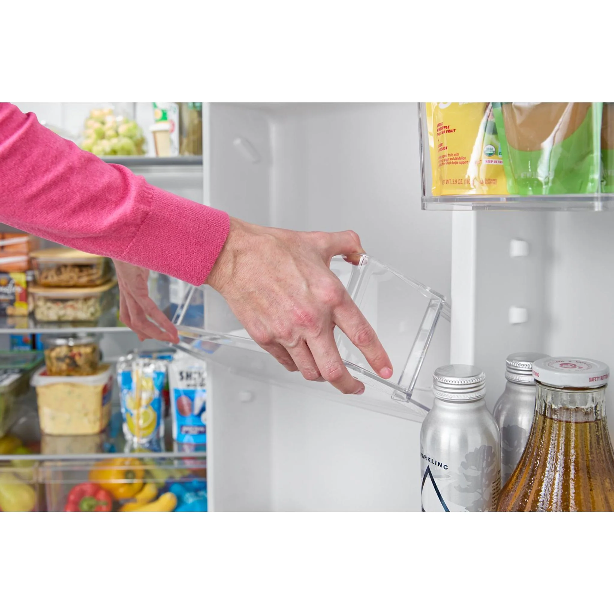 Whirlpool Top Mount Fridge (WRTX7419SB) - Black - Image 12