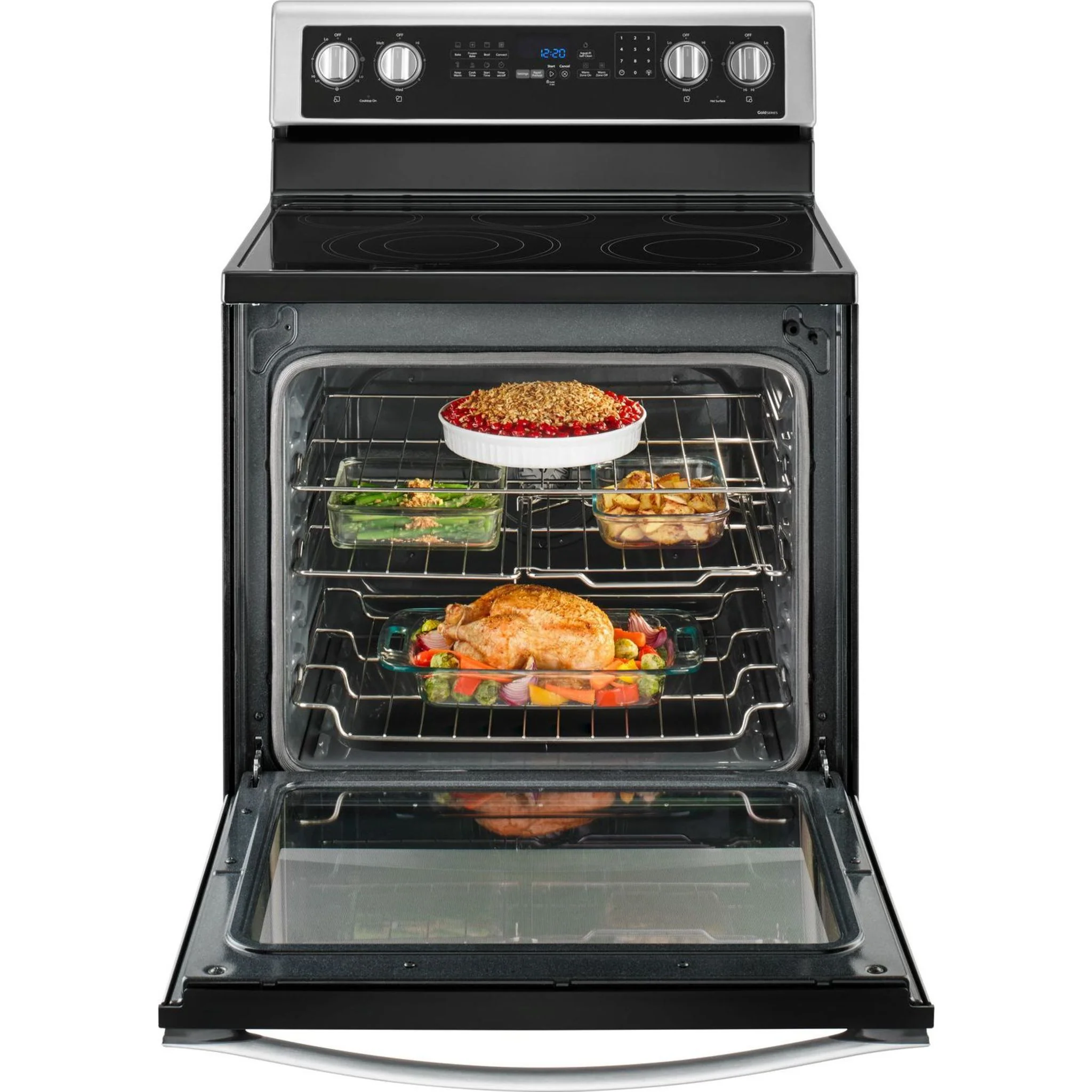 Whirlpool 6.4 cu.ft. Freestanding Electric Range with True Convection - Stainless Steel (YWFE745H0FS) - Image 15