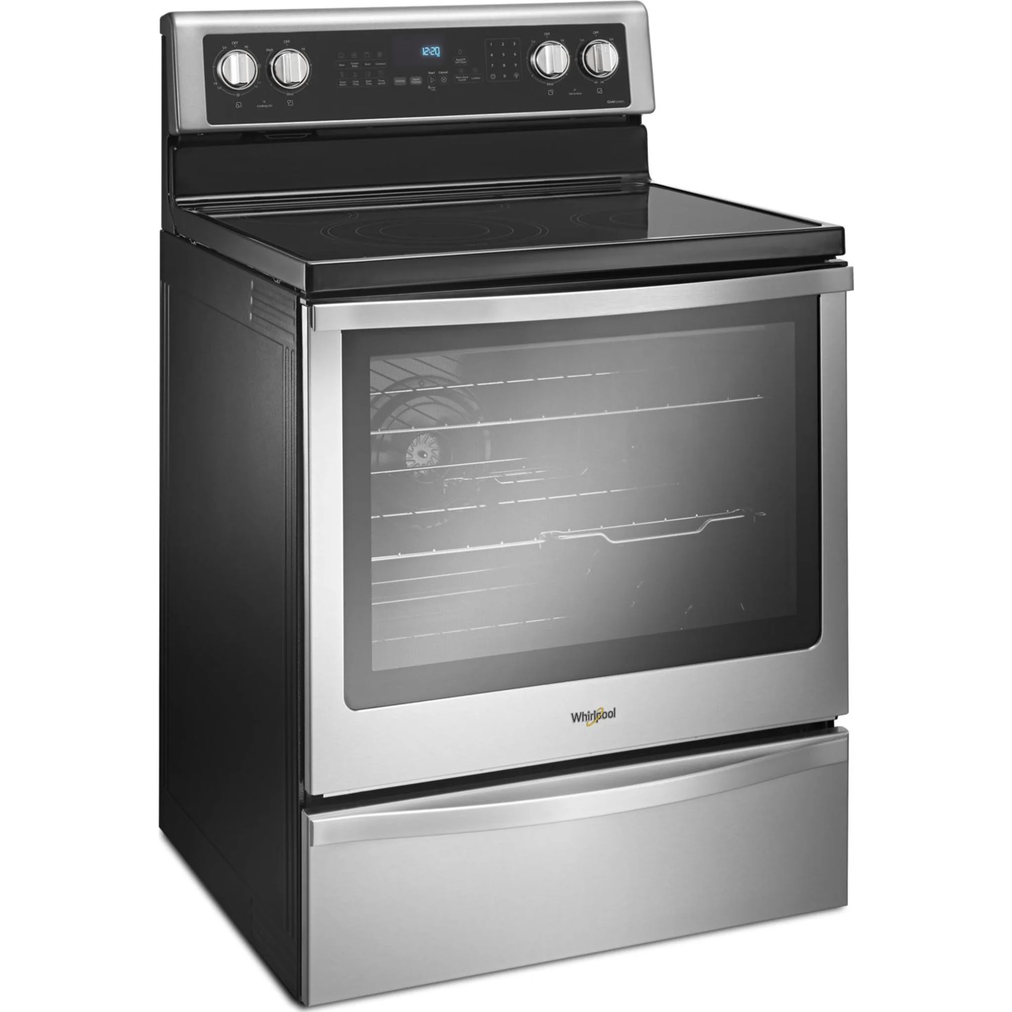 Whirlpool 6.4 cu.ft. Freestanding Electric Range with True Convection - Stainless Steel (YWFE745H0FS) - Image 31