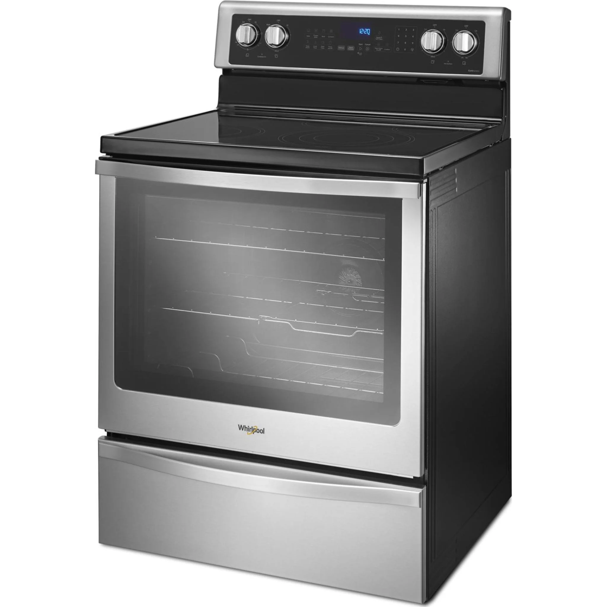 Whirlpool 6.4 cu.ft. Freestanding Electric Range with True Convection - Stainless Steel (YWFE745H0FS) - Image 33