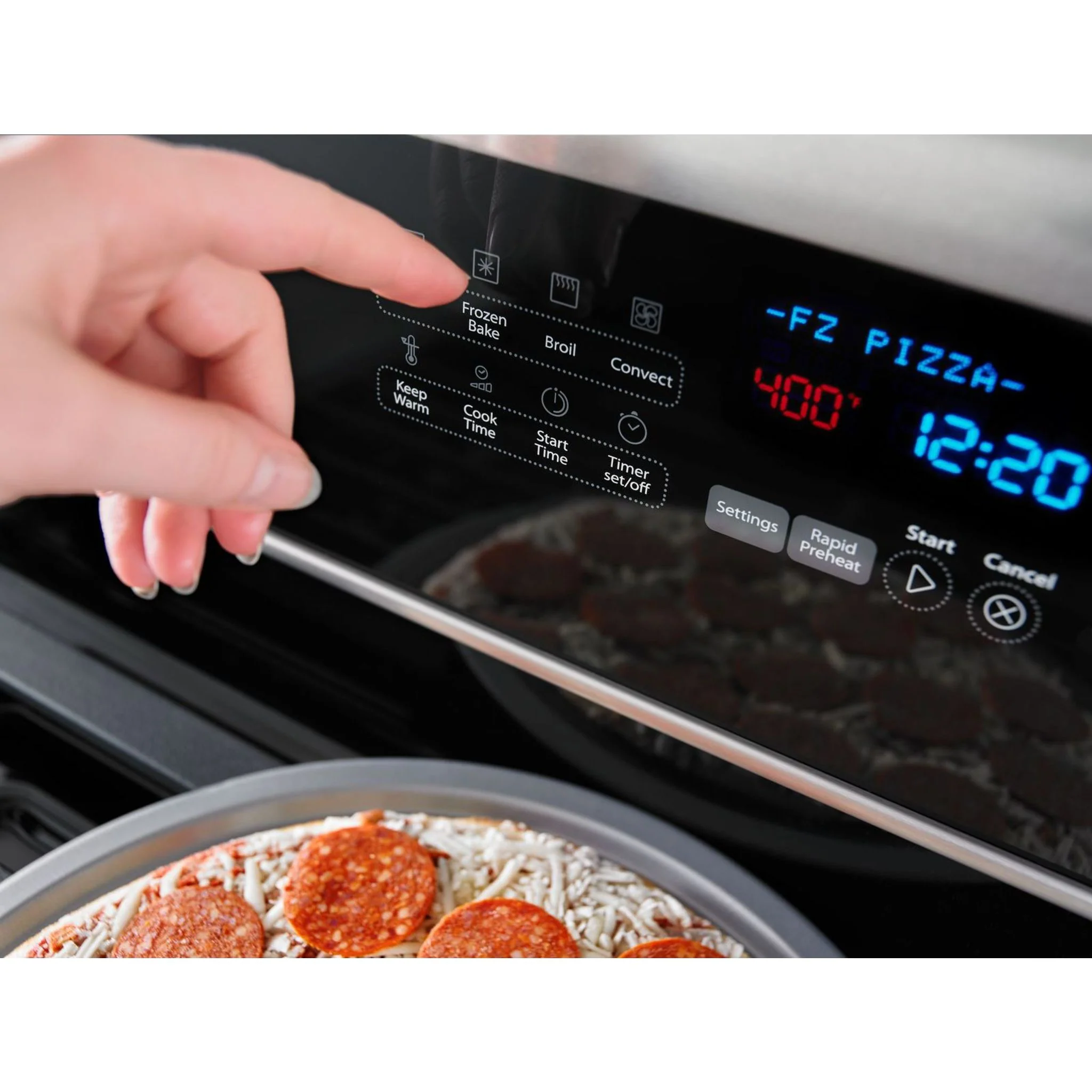 Whirlpool 6.4 cu.ft. Freestanding Electric Range with True Convection - Stainless Steel (YWFE745H0FS) - Image 8