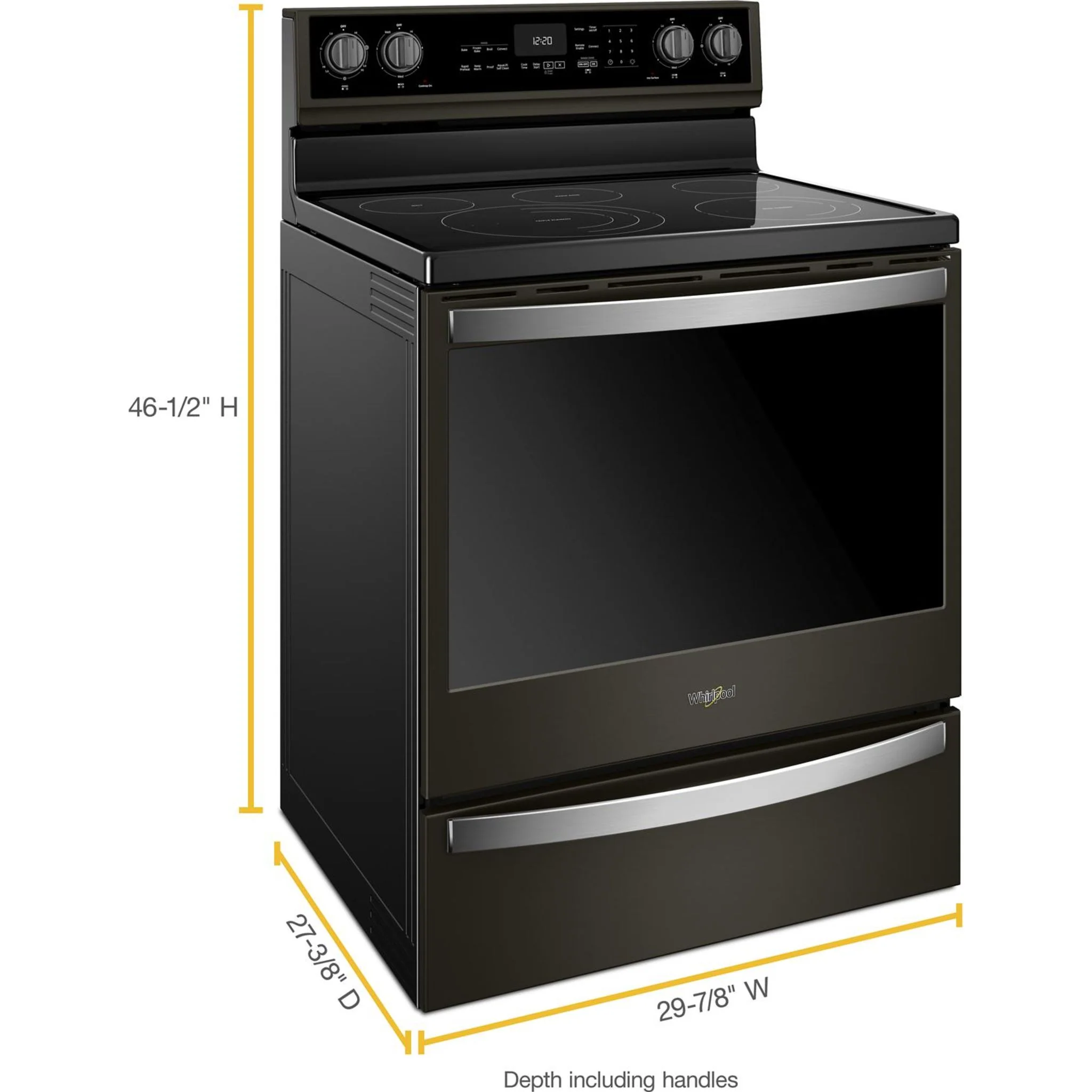 Whirlpool 6.4 cu. ft. Smart Freestanding Electric Range with Frozen Bake Technology (YWFE975H0HV) - Image 35