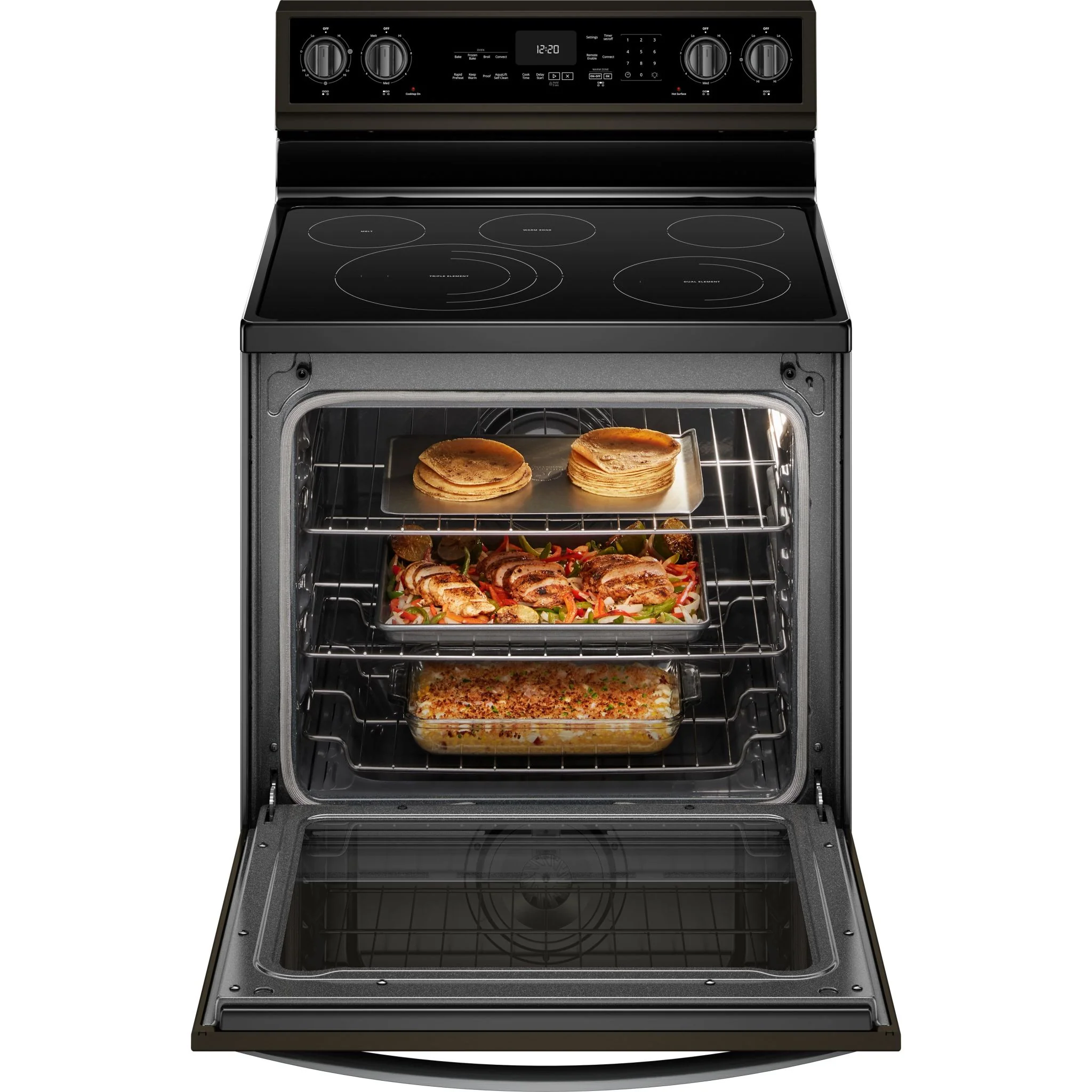 Whirlpool 6.4 cu. ft. Smart Freestanding Electric Range with Frozen Bake Technology (YWFE975H0HV) - Image 4