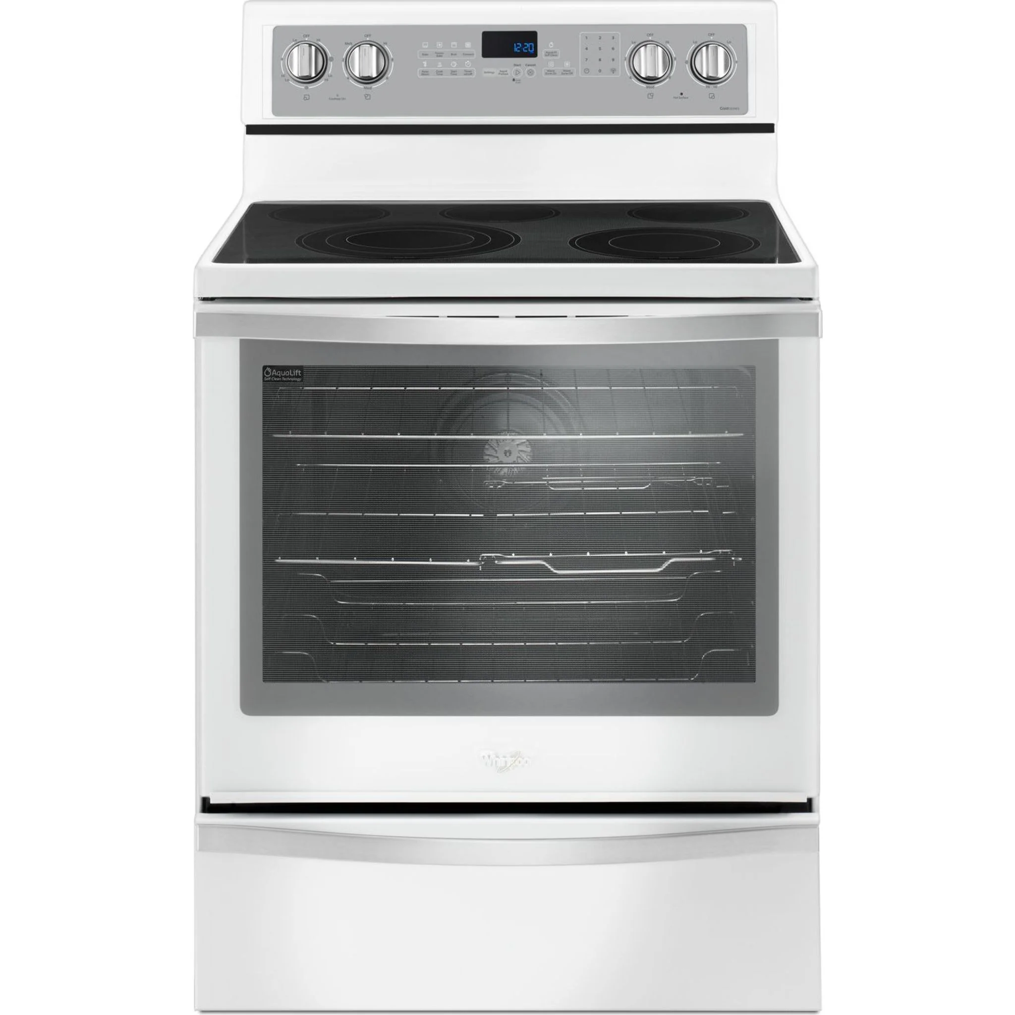 Whirlpool  6.4 cu.ft. Freestanding Electric Range with True Convection - White Ice (YWFE745H0FH) - Image 4