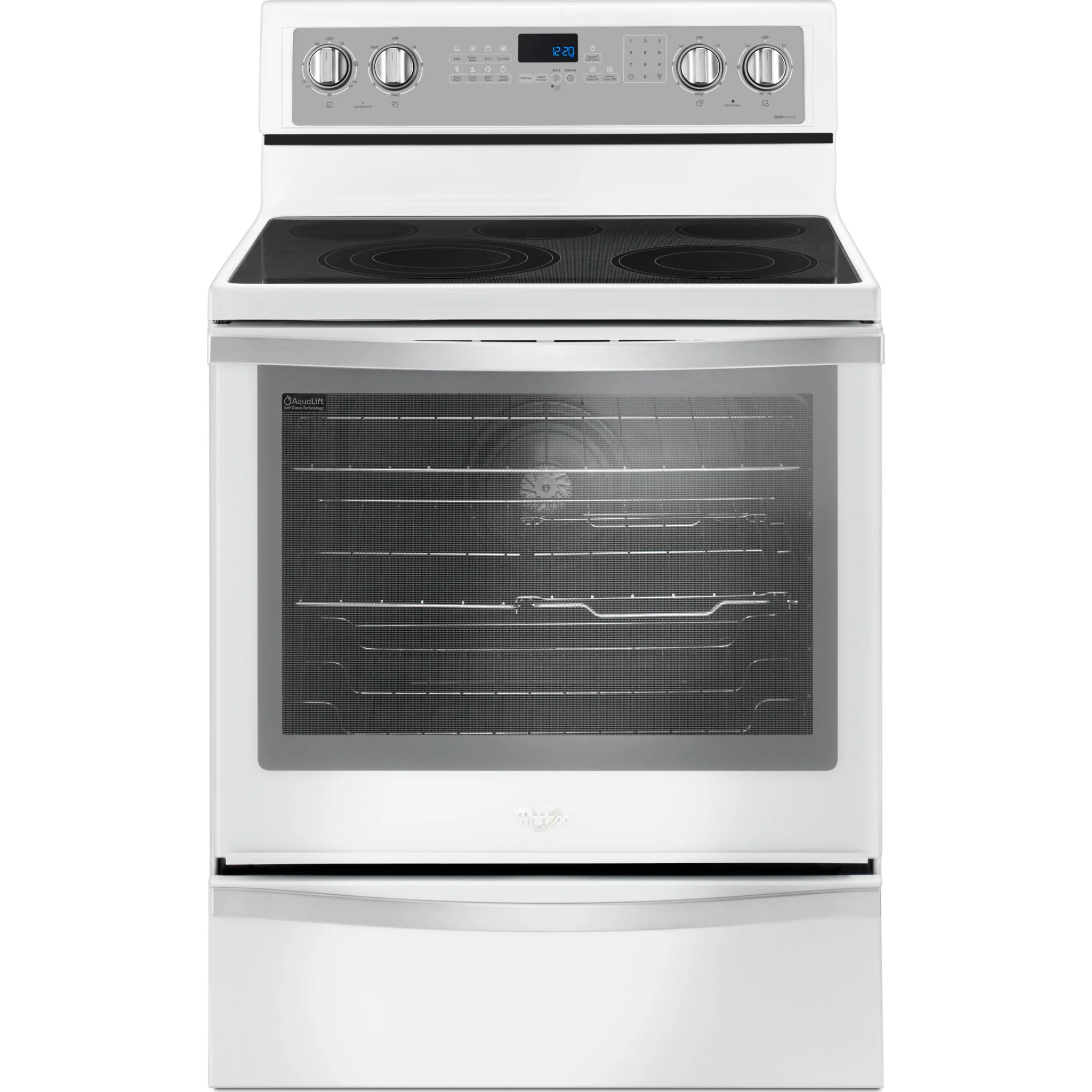 Whirlpool  6.4 cu.ft. Freestanding Electric Range with True Convection - White Ice (YWFE745H0FH) - Image 5