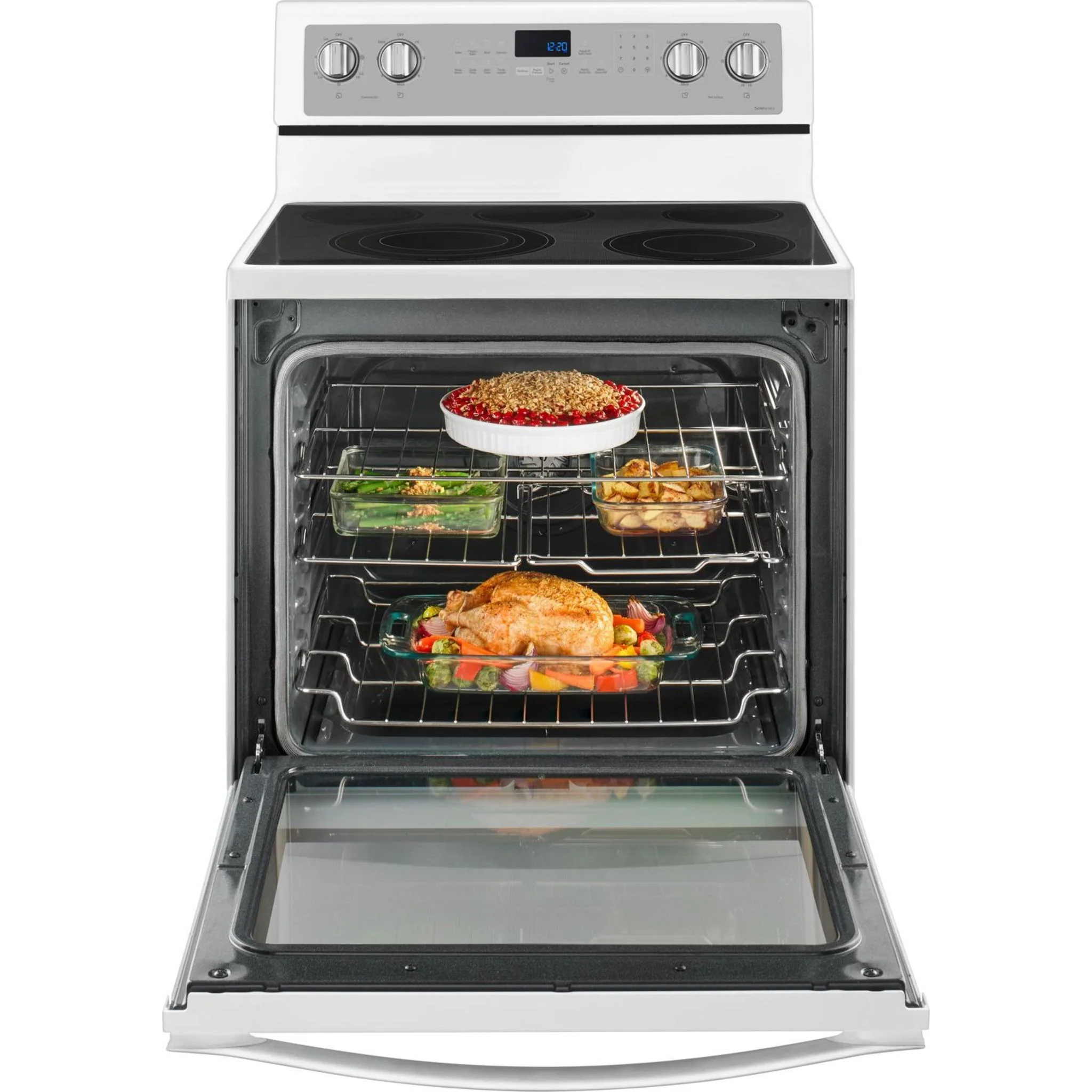 Whirlpool  6.4 cu.ft. Freestanding Electric Range with True Convection - White Ice (YWFE745H0FH) - Image 9