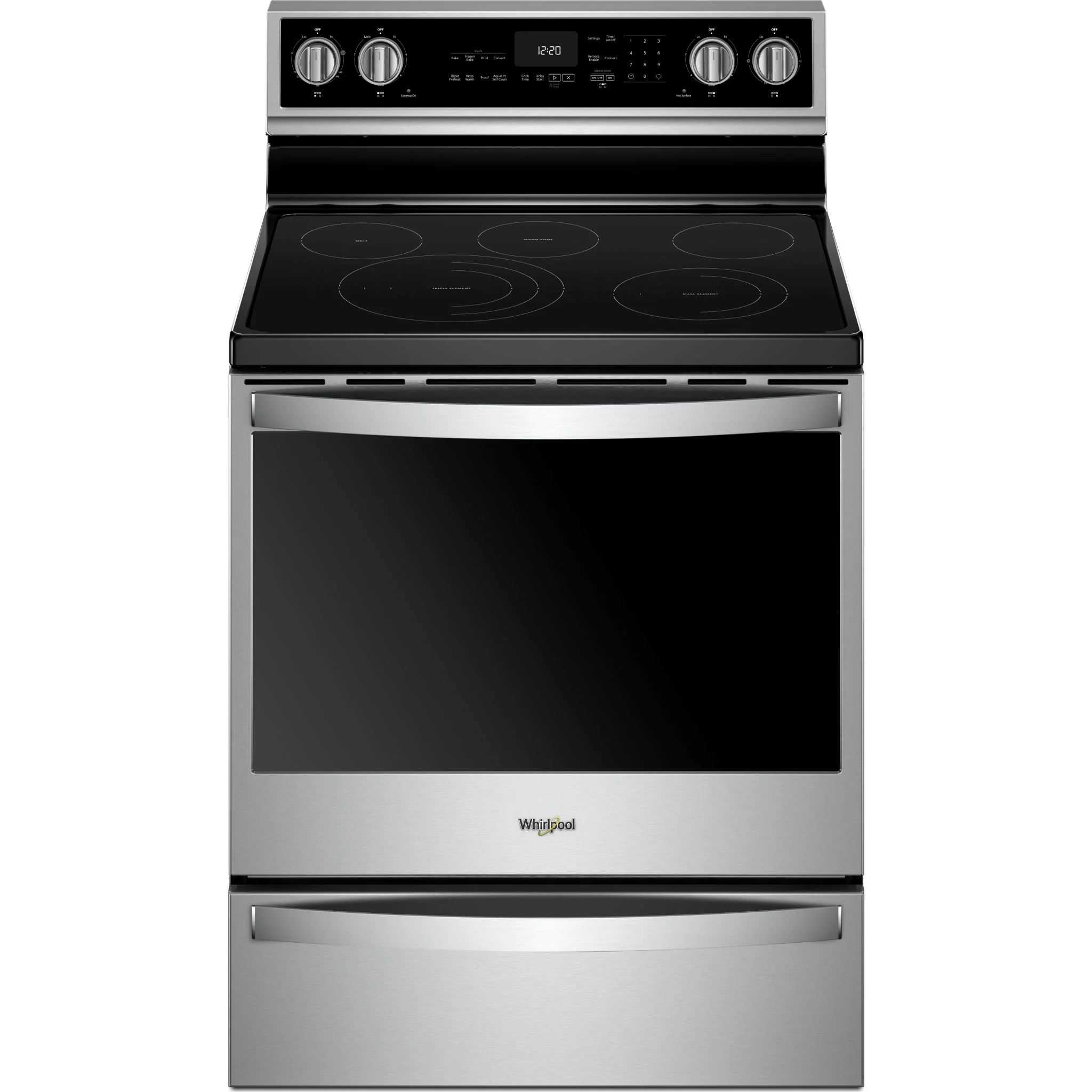 Whirlpool 6.4 cu. ft. Smart Freestanding Electric Range with Frozen Bake Technology (YWFE975H0HZ) - Image 8