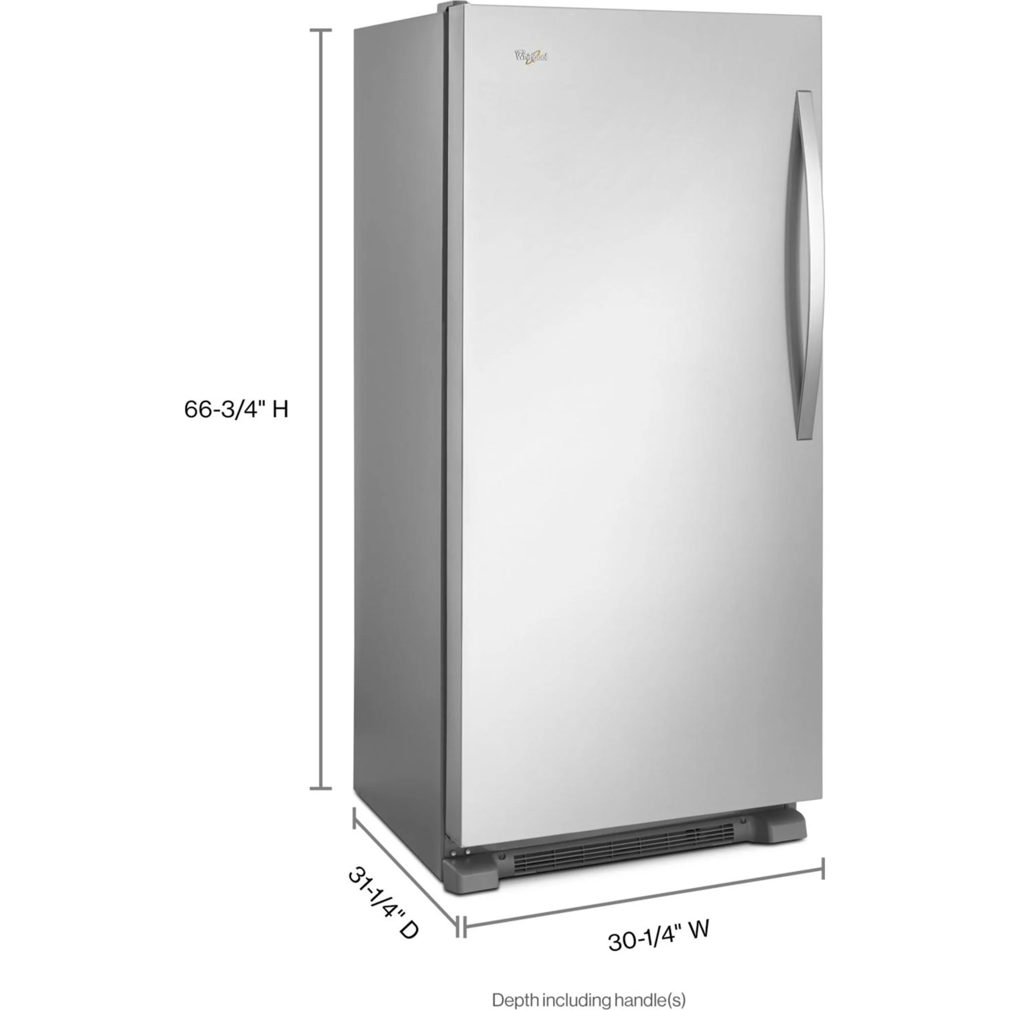 Whirlpool 18 cu. ft. SideKicksAll-Freezer with Fast Freeze -Monochromatic Stainless Steel (WSZ57L18DM) - Image 13
