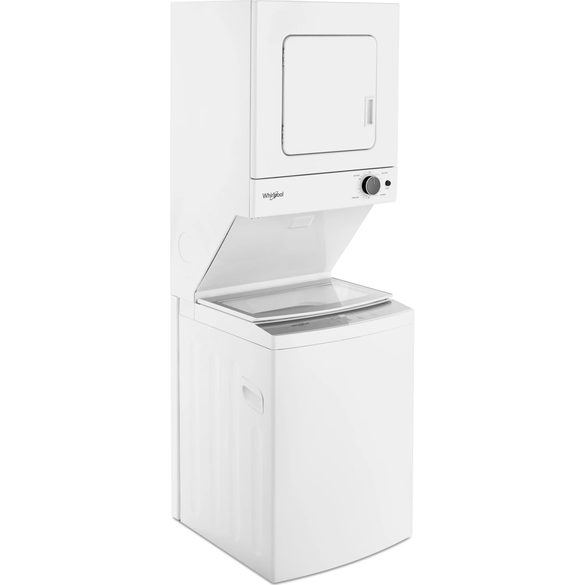 Whirlpool 1.8 cu.ft I.E.C. Electric Stacked Laundry Center 6 Wash cycles and AutoDryâ„¢ -White (YWET4024HW) - Image 3