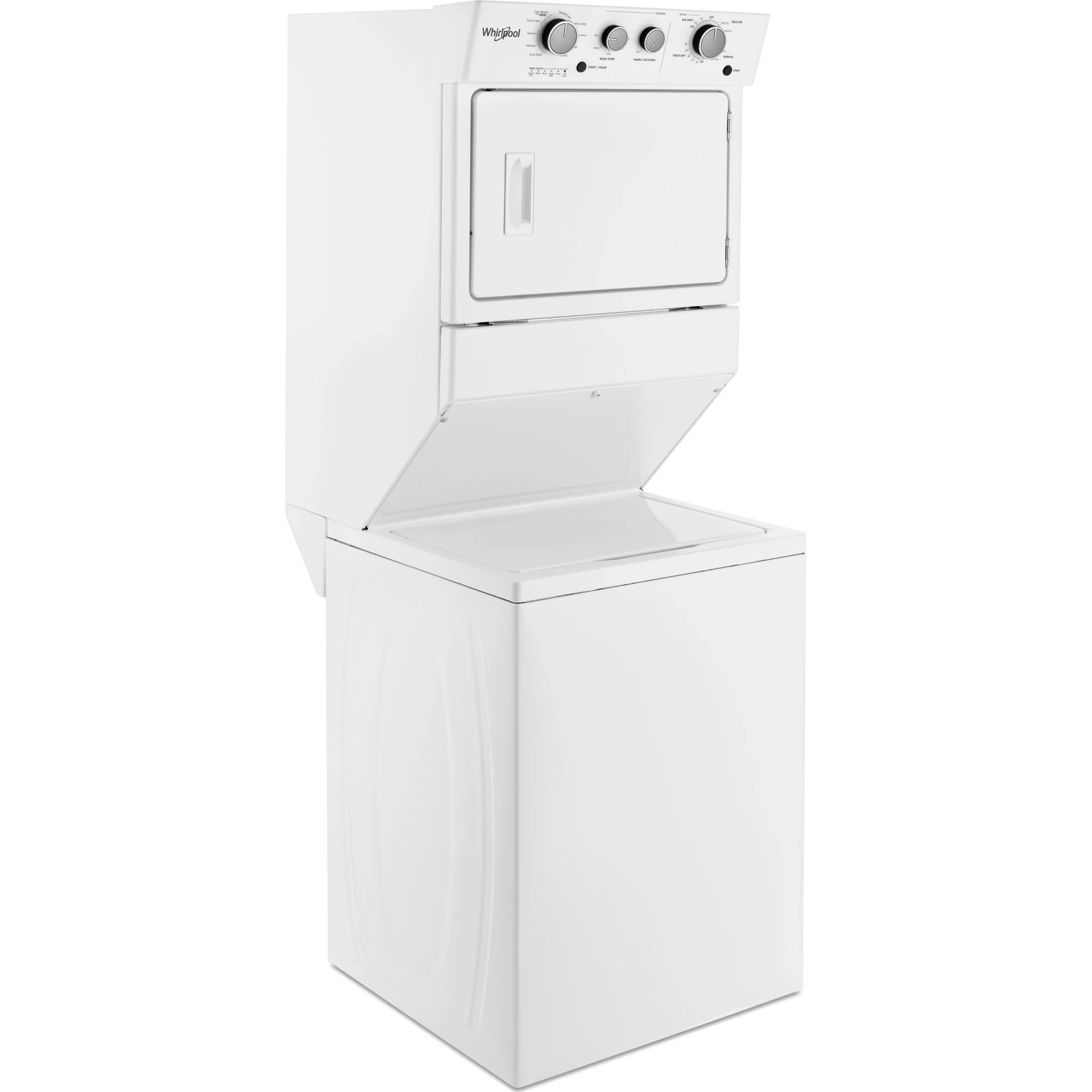 Whirlpool 4.0 cu.ft I.E.C. Electric Stacked Laundry Center 9 Wash cycles and AutoDryâ„¢ -White (YWET4027HW) - Image 6