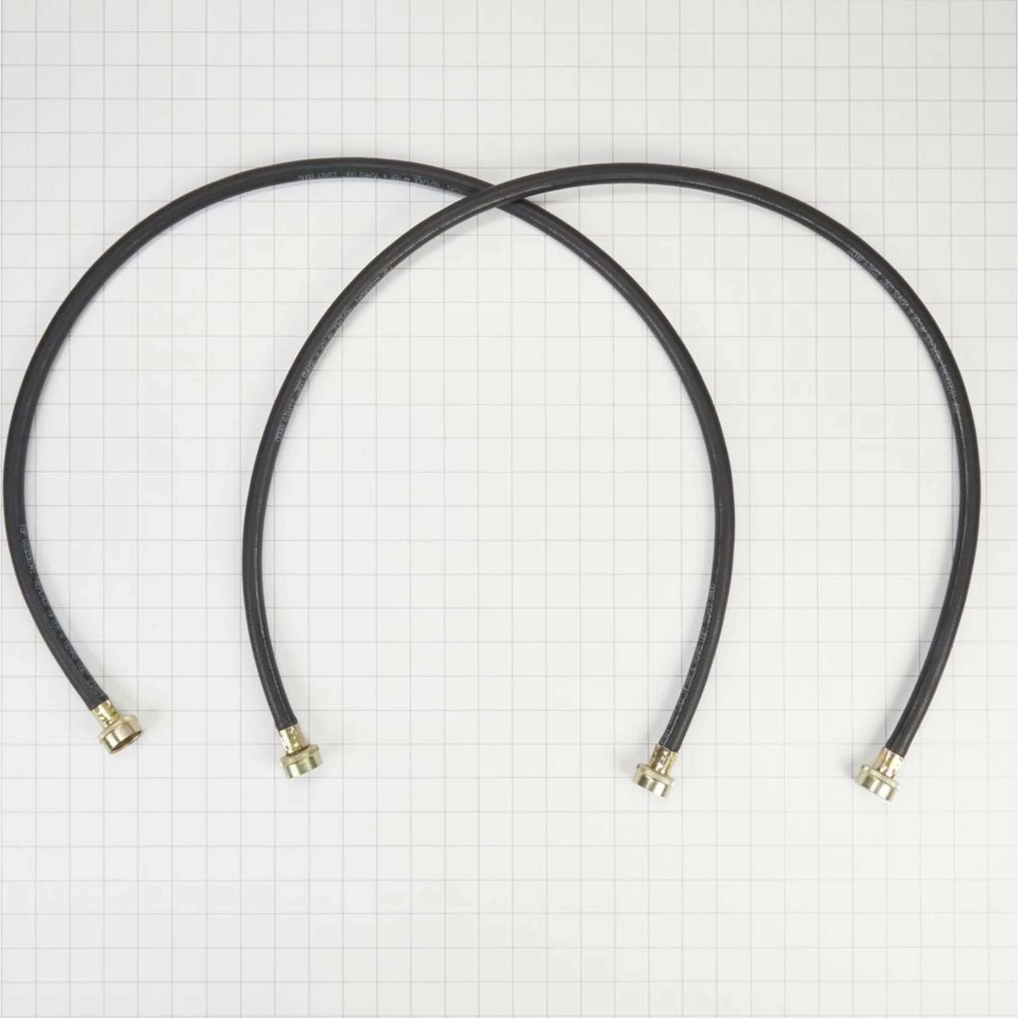 Whirlpool 4' Black Washer Inlet Hoses 1050 PSI - 2 Pack -Black (8212546RP) - Image 4