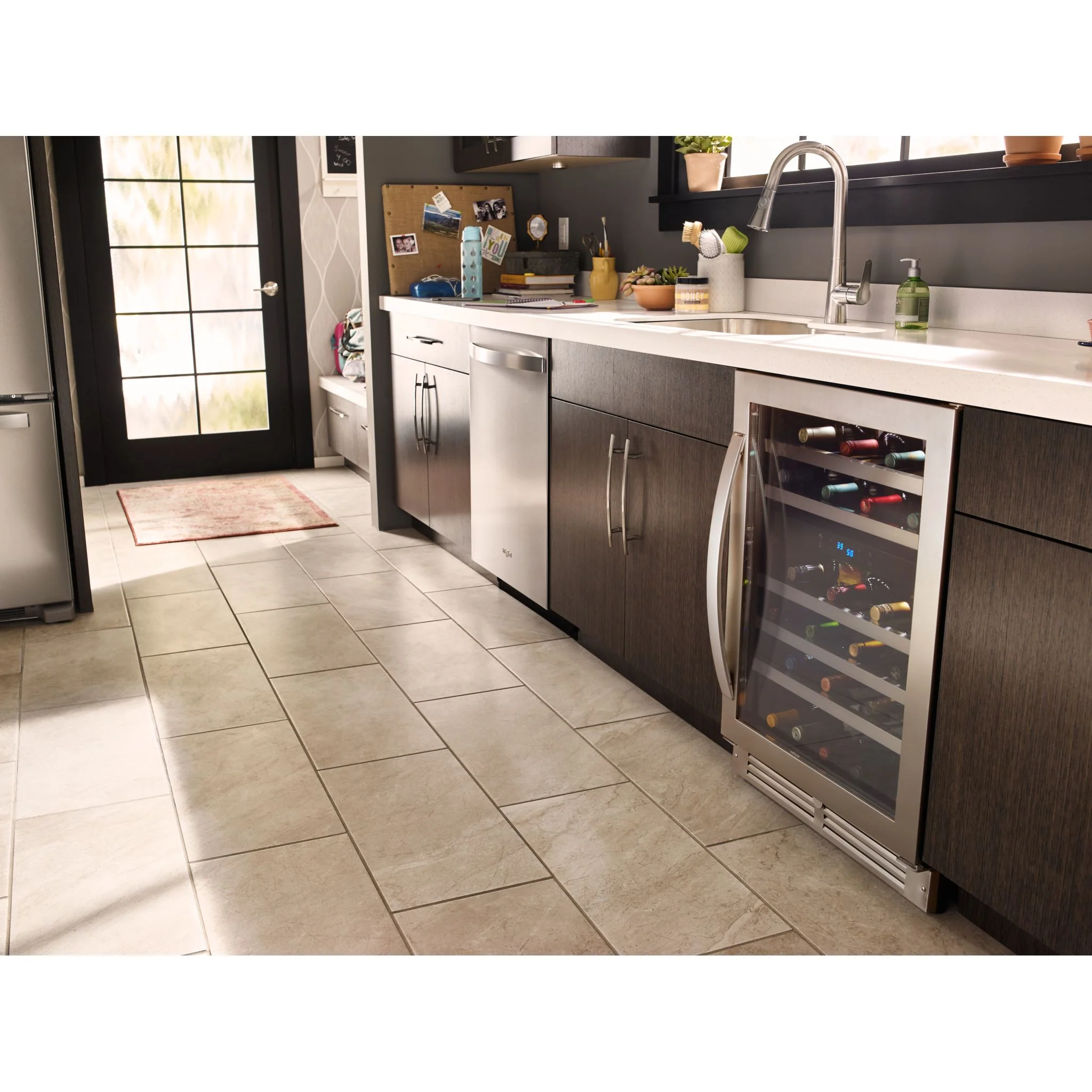 Whirlpool 24-Inch Wide Undercounter Wine Center-46 Bottles -Stainless Steel (WUW55X24HS) - Image 6