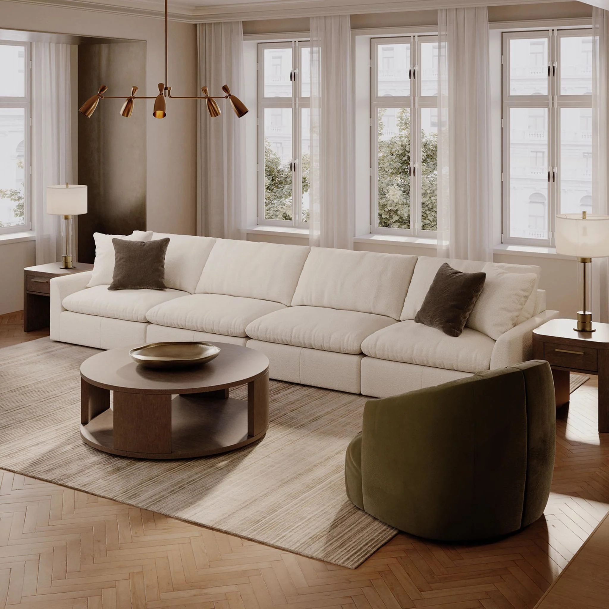 Whitehaven-Exclusive 4 Piece Modular Sectional - Image 11