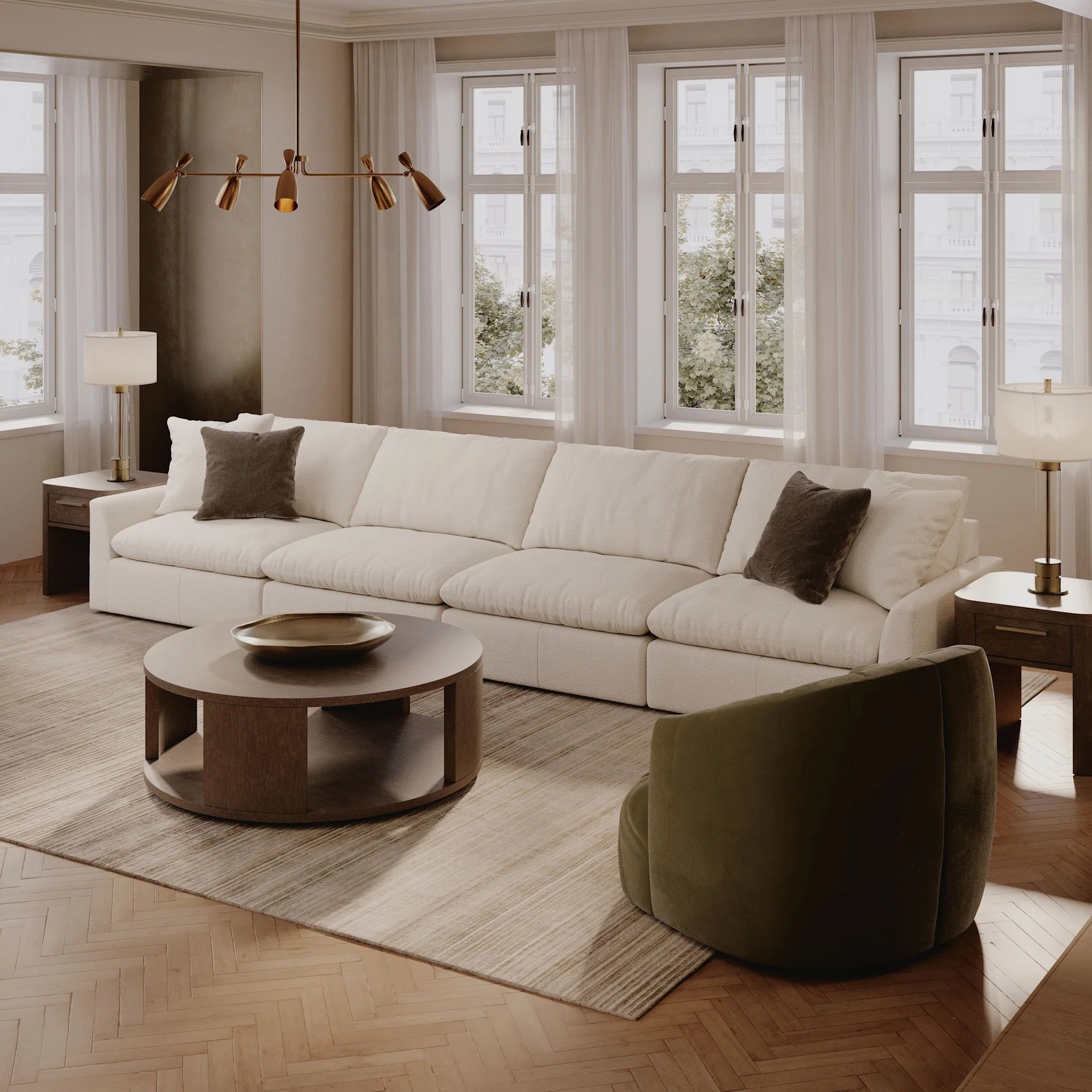 Whitehaven-Exclusive 4 Piece Modular Sectional - Image 18