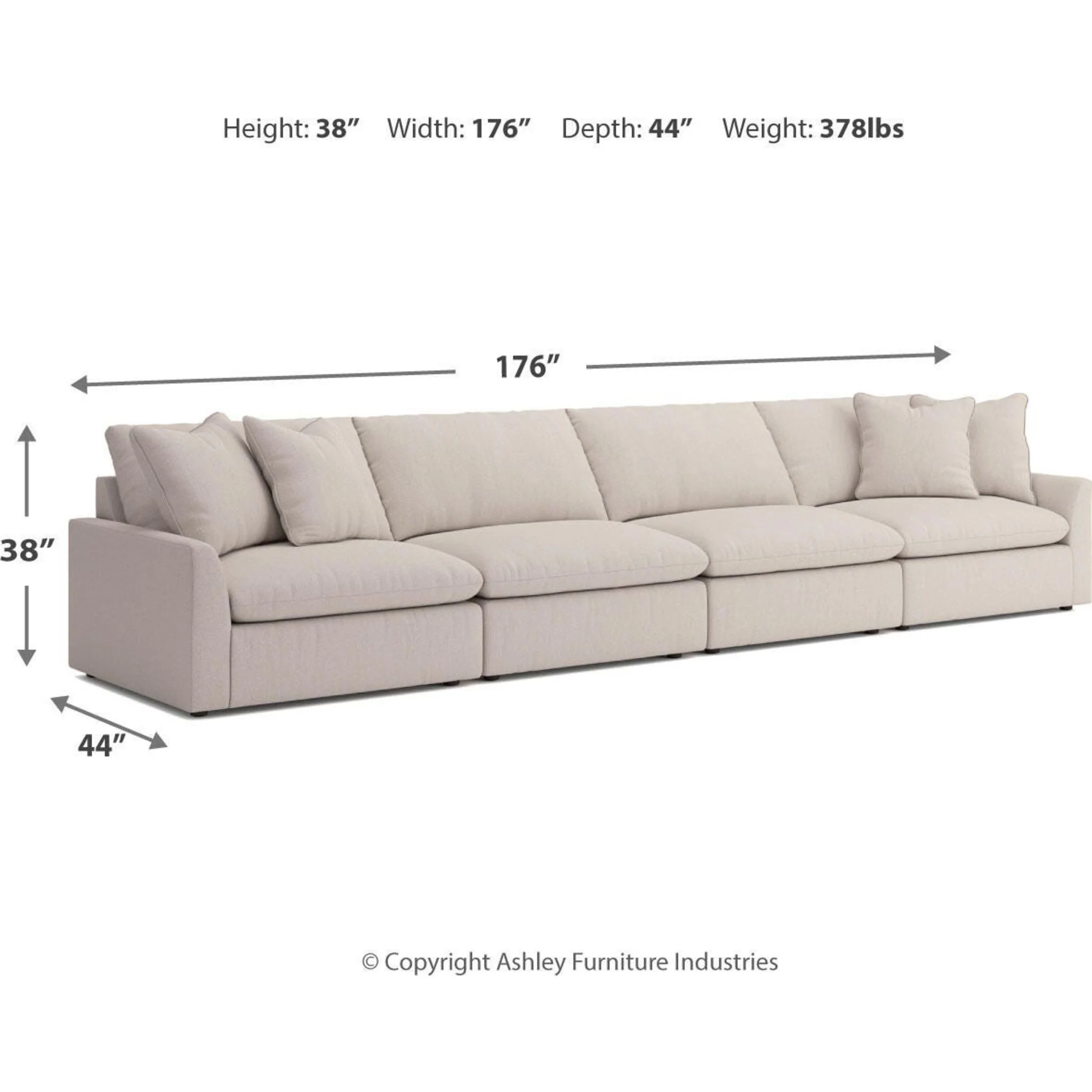 Whitehaven-Exclusive 4 Piece Modular Sectional - Image 3