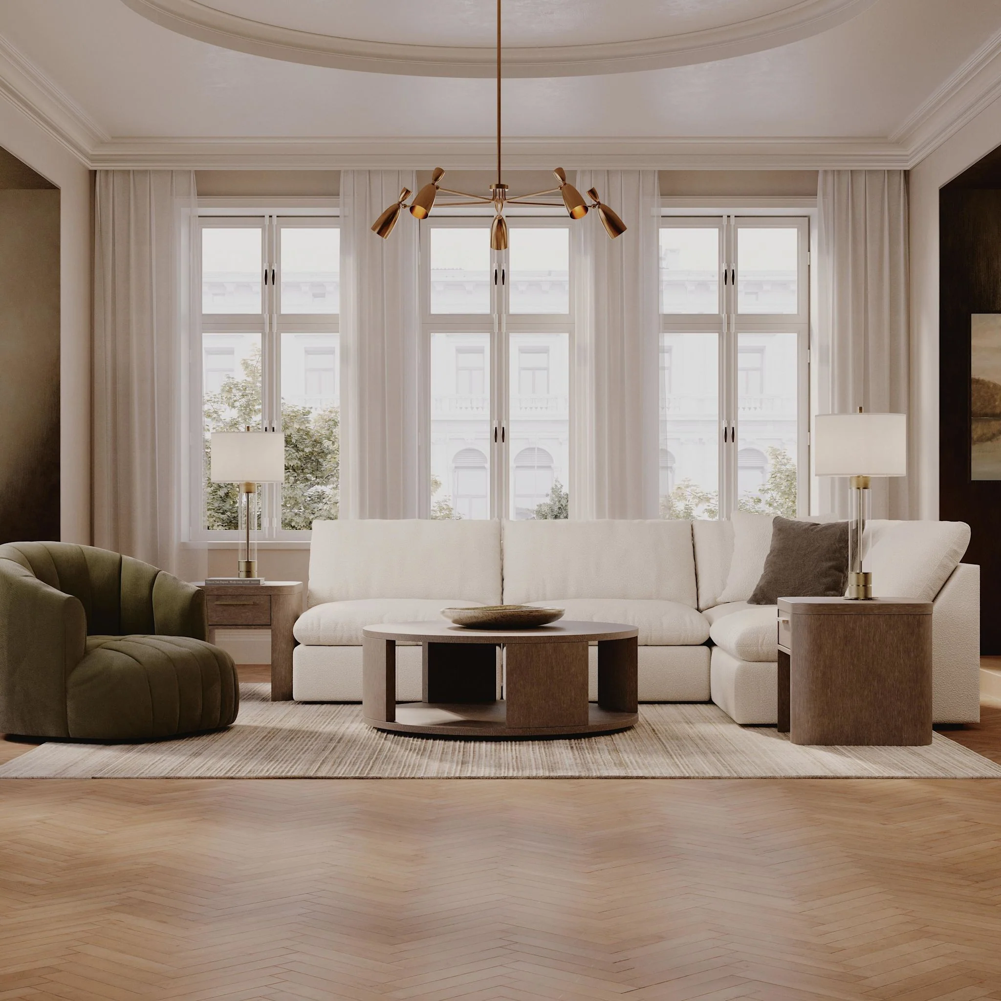 Whitehaven-Exclusive 4 Piece Modular Sectional - Image 2
