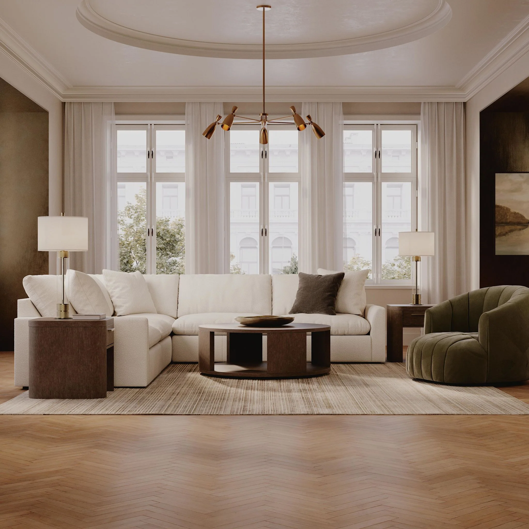 Whitehaven-Exclusive 5 Piece Modular Sectional - Image 2