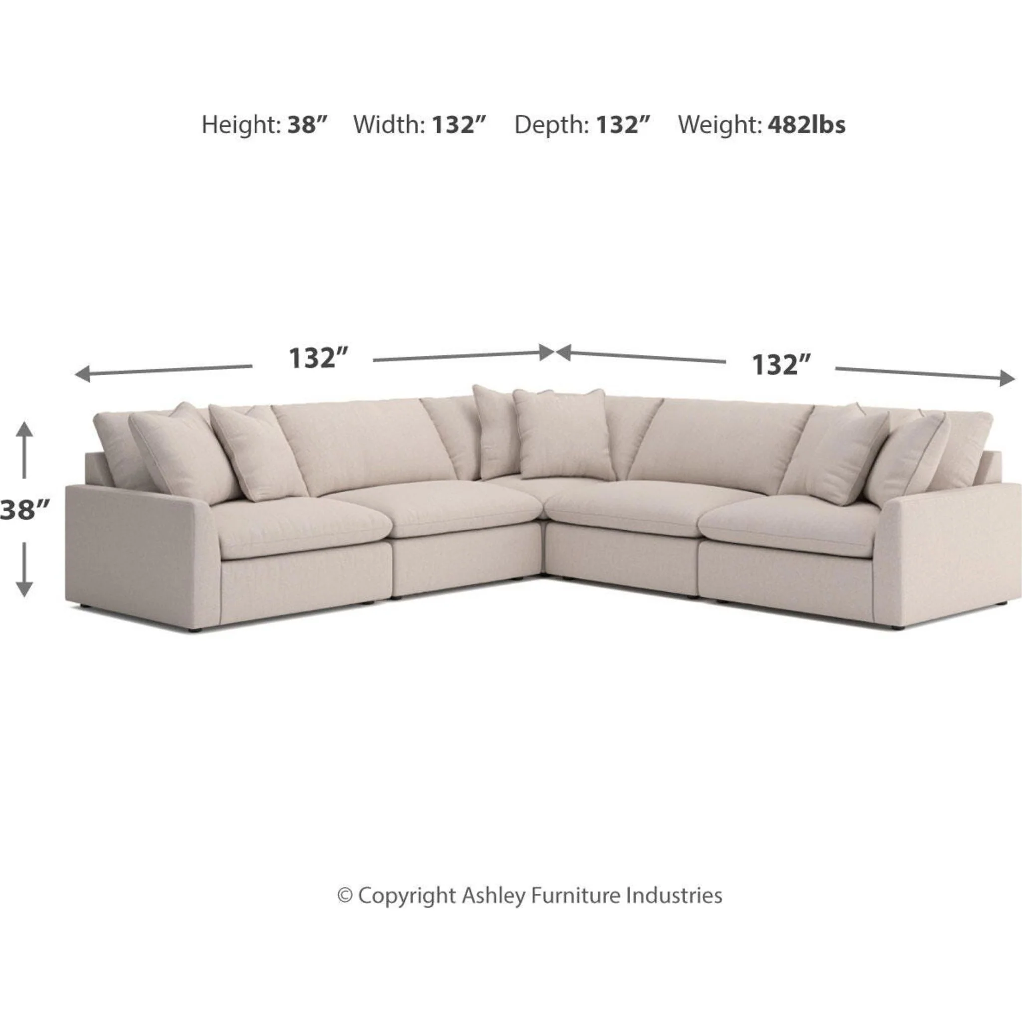 Whitehaven-Exclusive 5 Piece Modular Sectional - Image 3