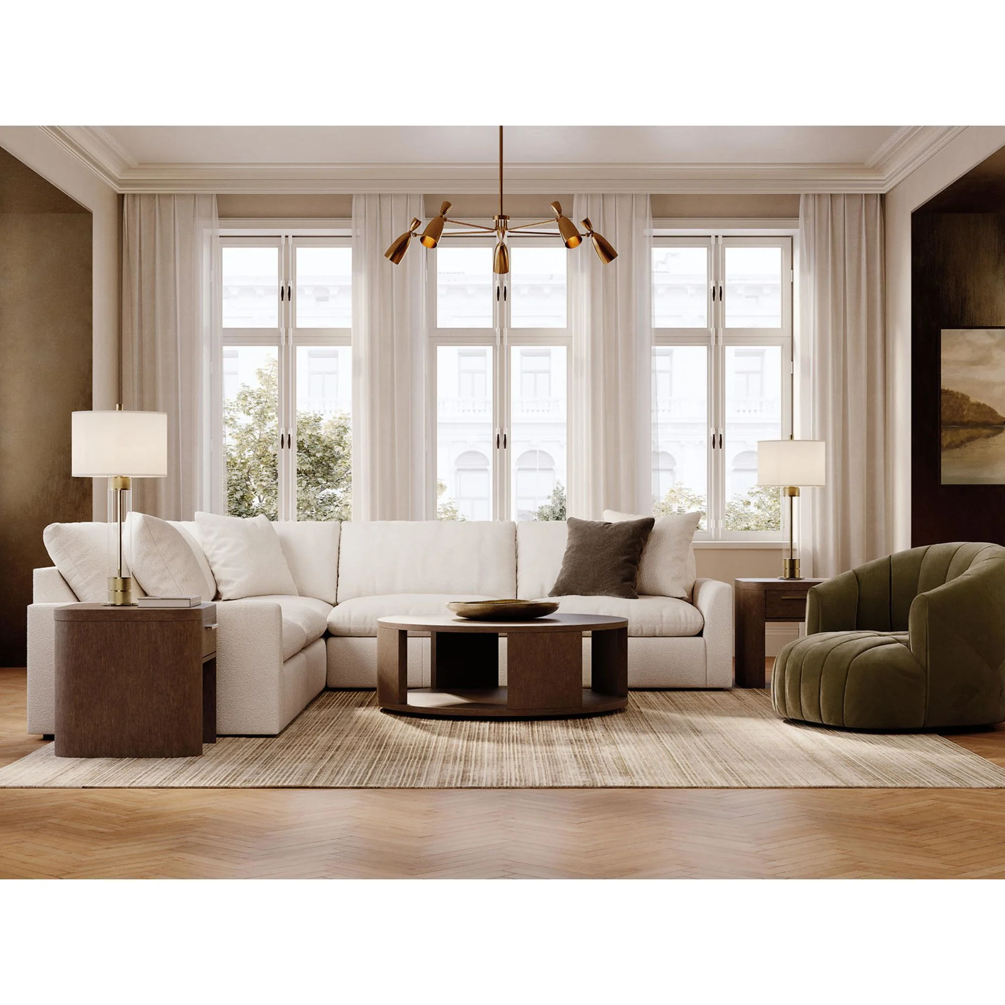 Whitehaven-Exclusive 5 Piece Modular Sectional - Image 9