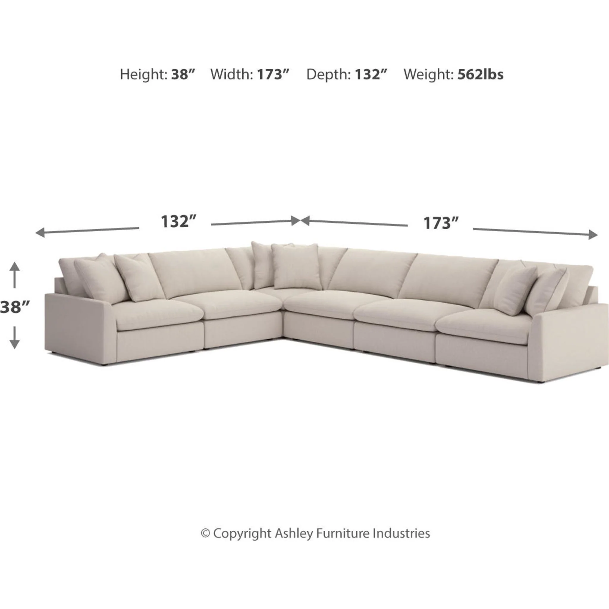 Whitehaven-Exclusive 6 Piece Modular Sectional - Image 10
