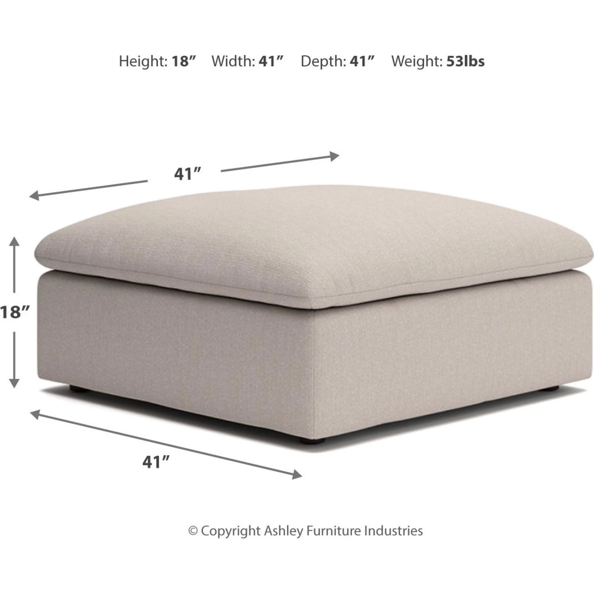 Whitehaven-Exclusive Oversized Accent Ottoman - Image 12