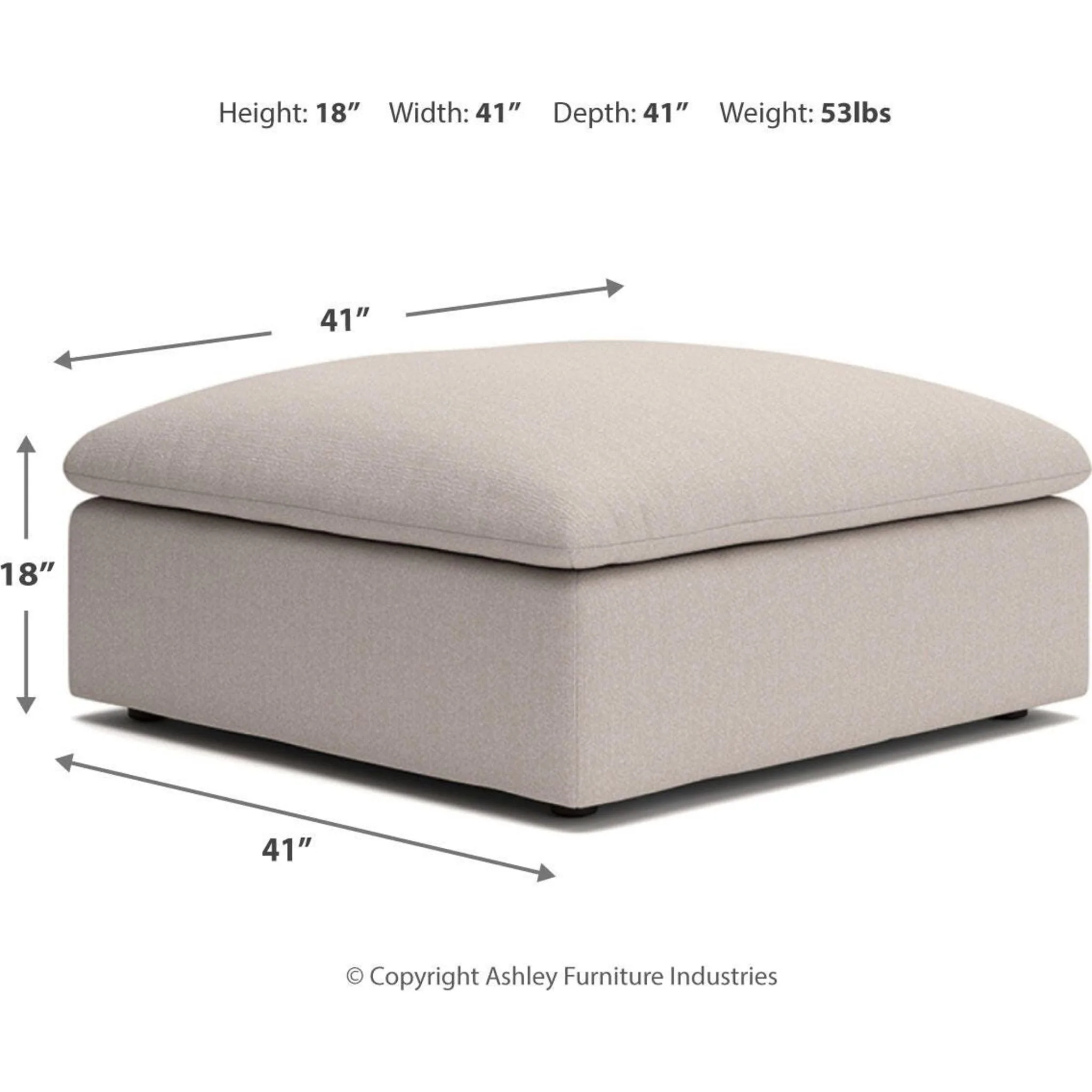 Whitehaven-Exclusive Oversized Accent Ottoman - Image 18