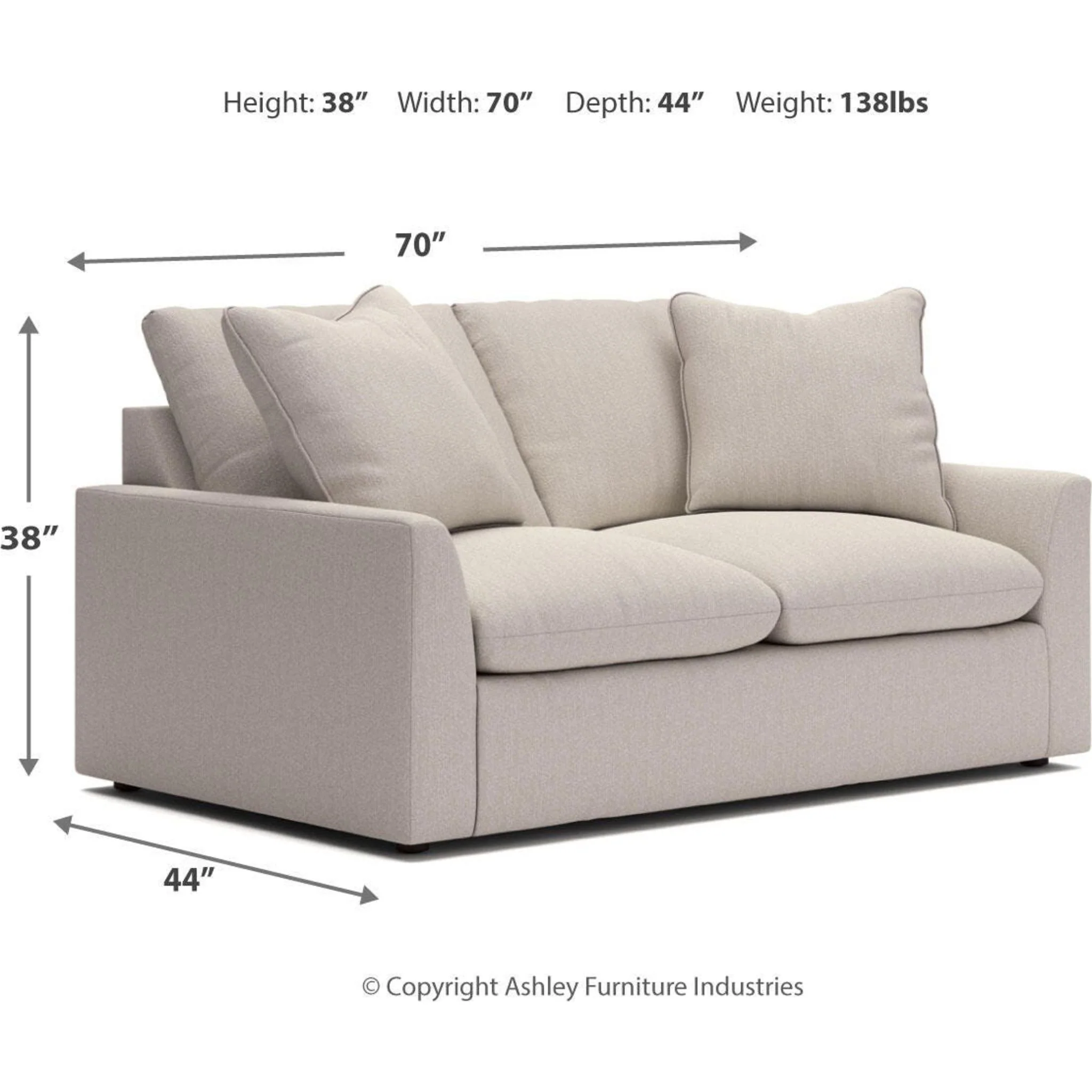 Whitehaven-Exclusive Loveseat - Image 3