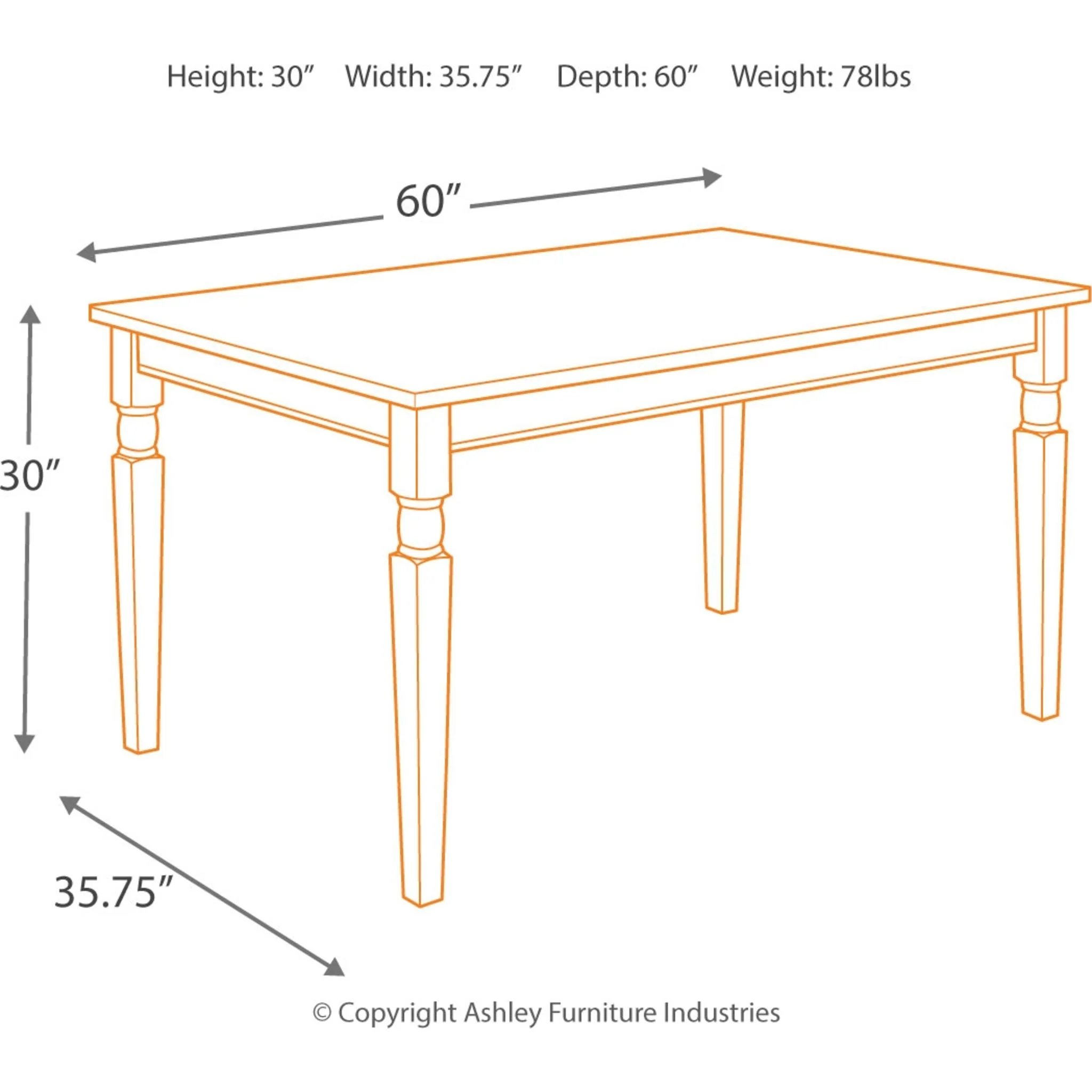 Whitesburg Dining Table - Image 6