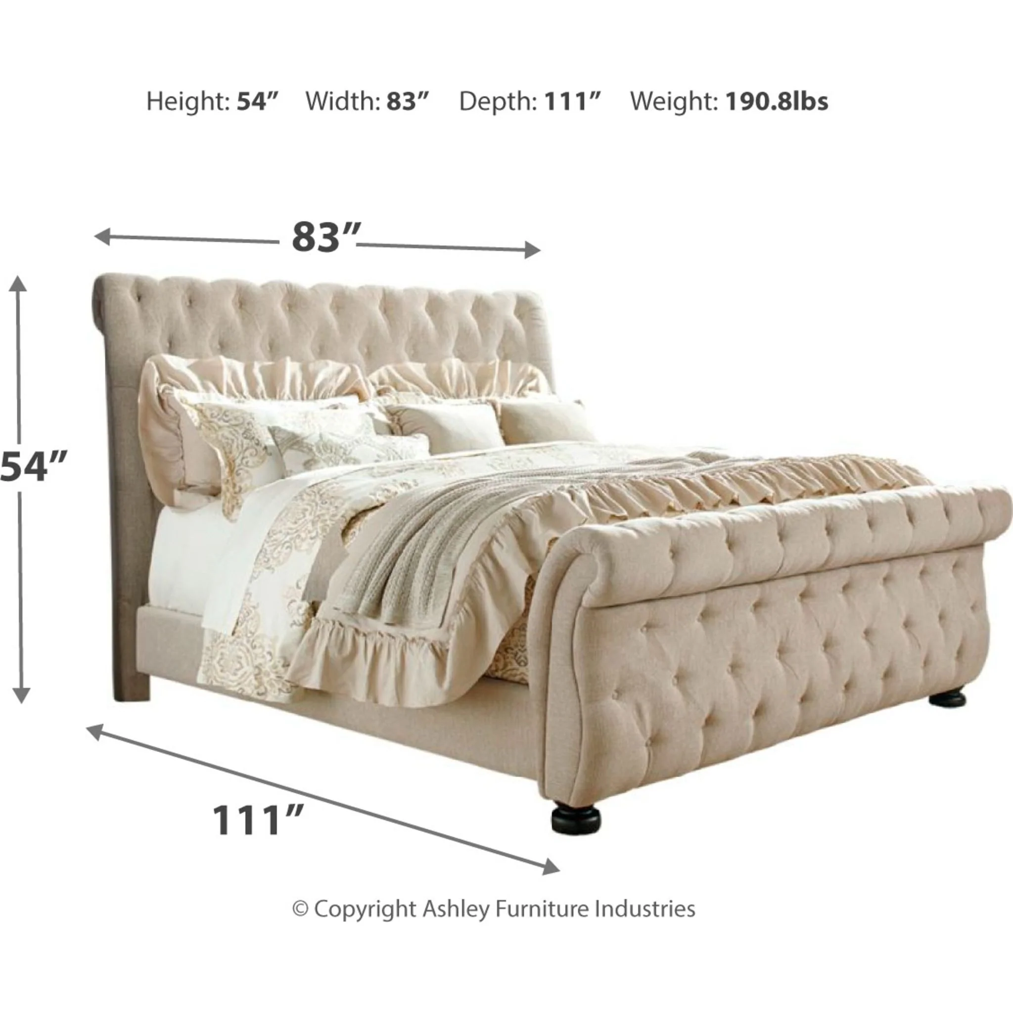 Willenburg 3 Piece Upholstered Bed - Image 10