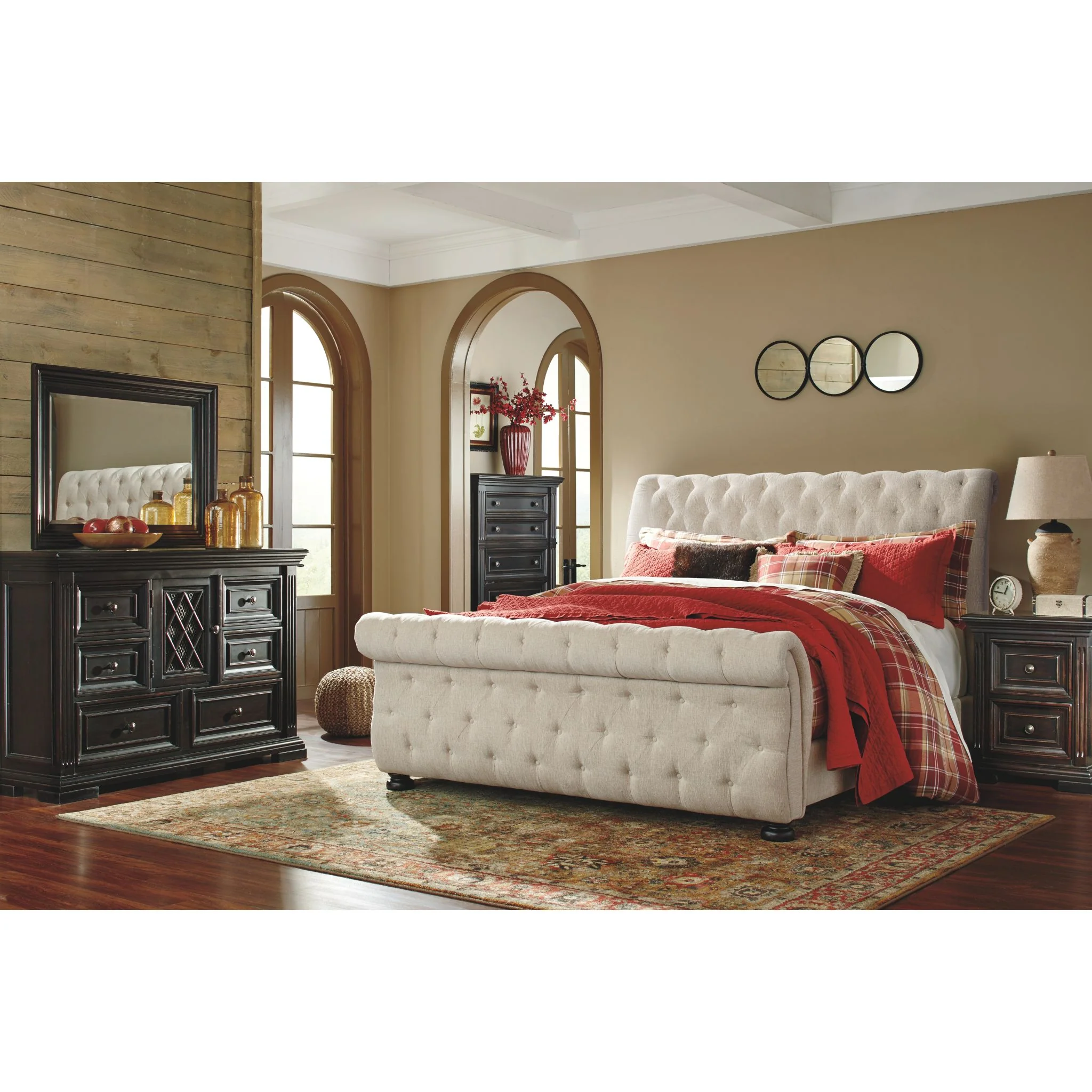 Willenburg 3 Piece Upholstered Bed - Image 3