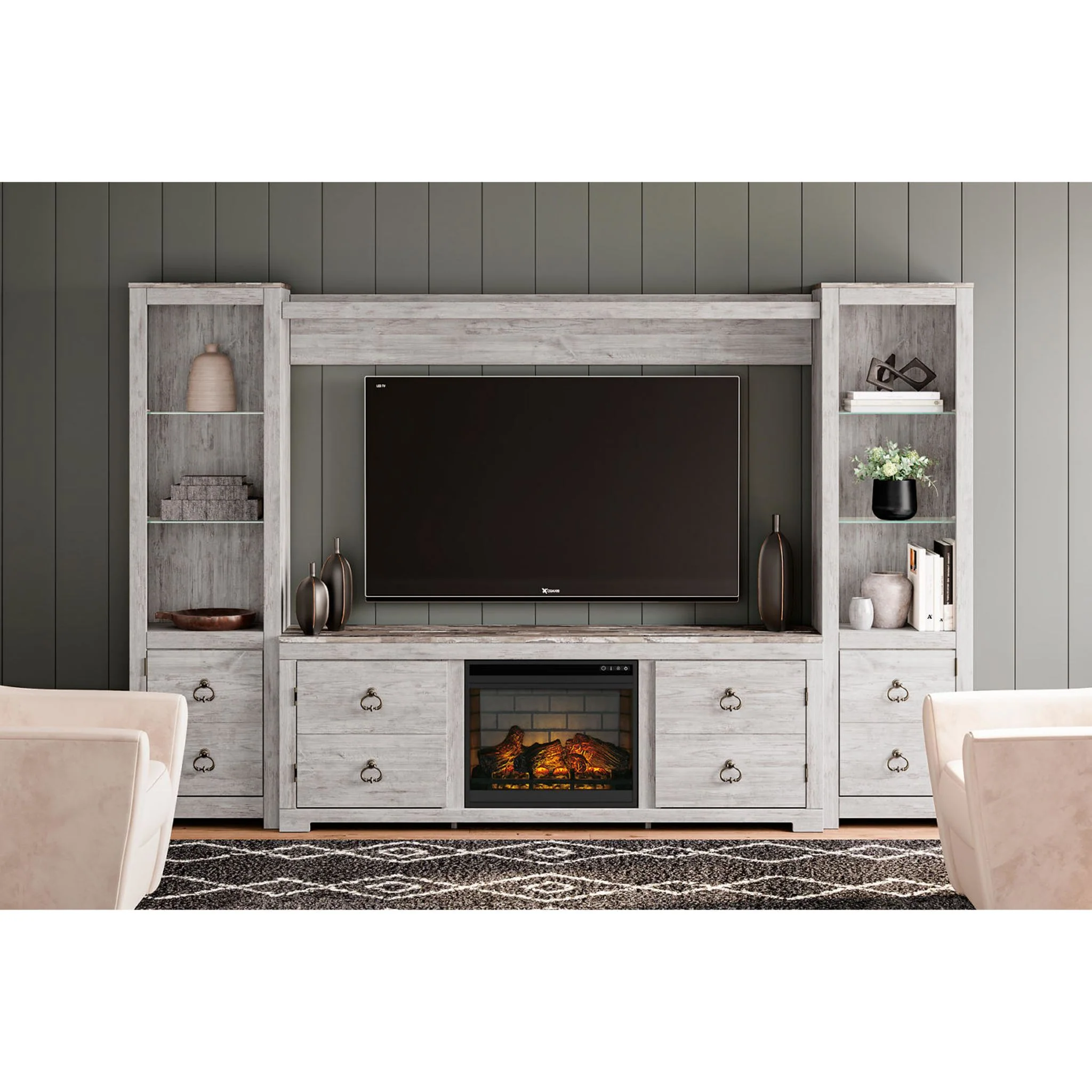 Willowton Entertainment Unit with Fireplace - Image 3