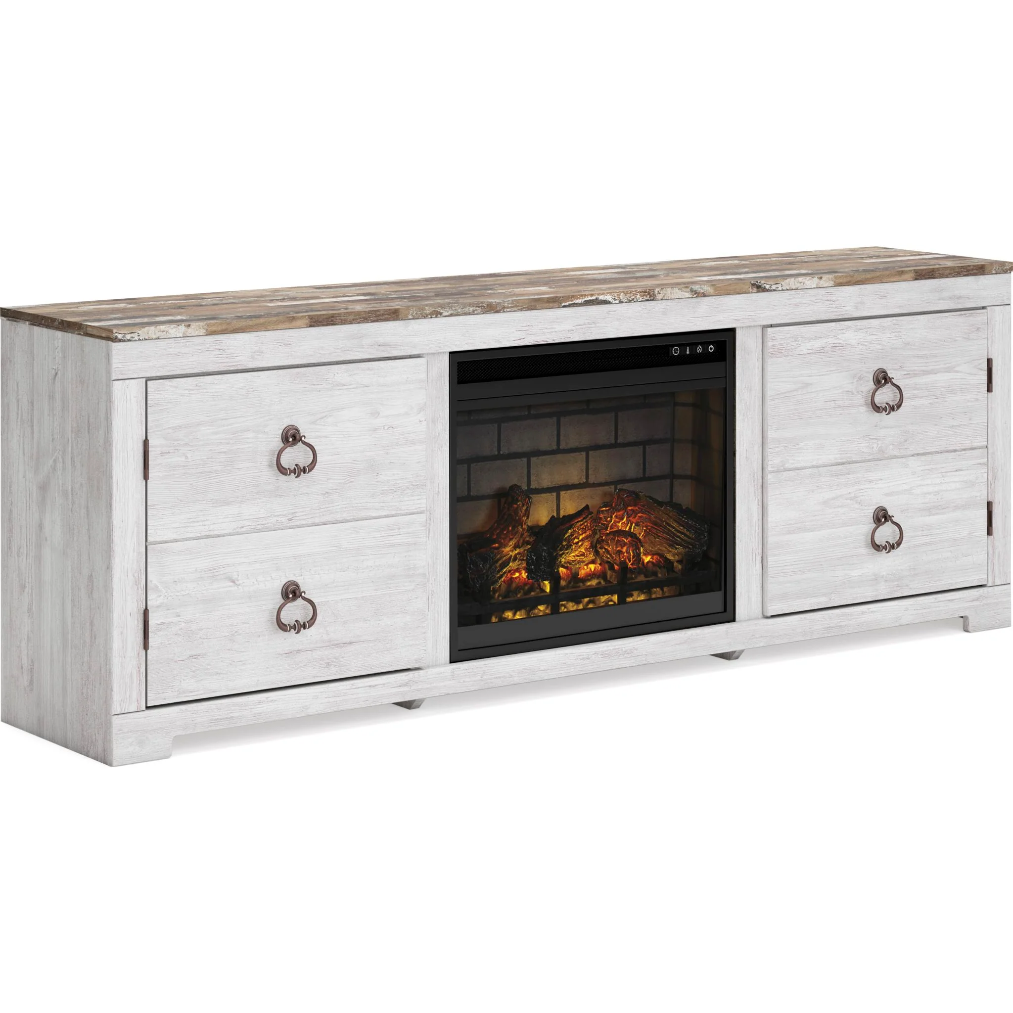 Willowton TV Stand with Fireplace - Image 2