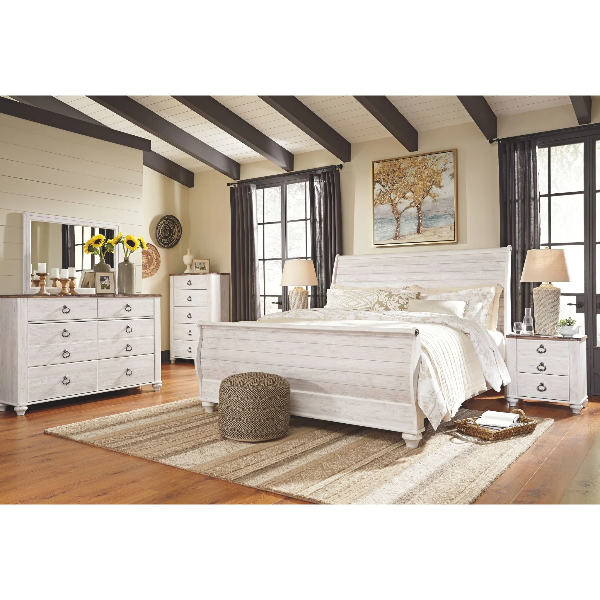 Willowton Sleigh Bed - Image 10
