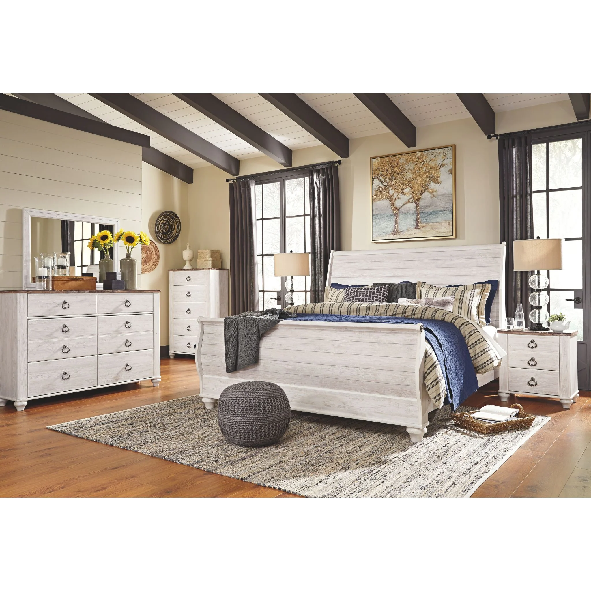 Willowton Sleigh Bed - Image 12