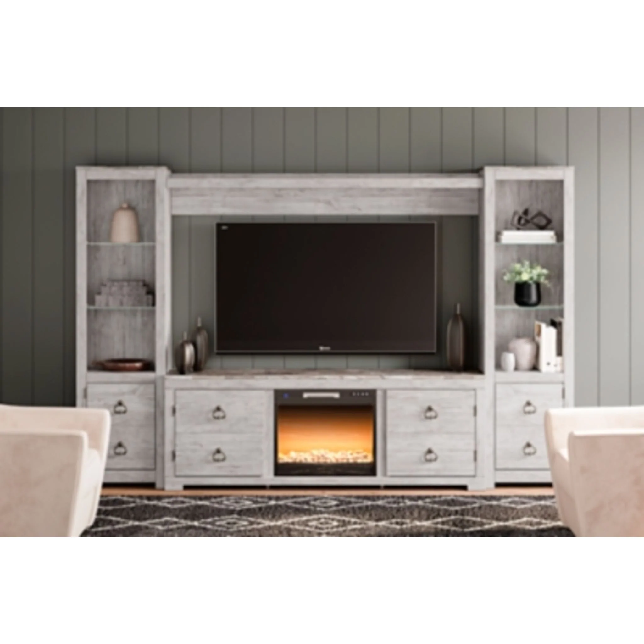 Willowton Entertainment Unit with Fireplace - Image 6