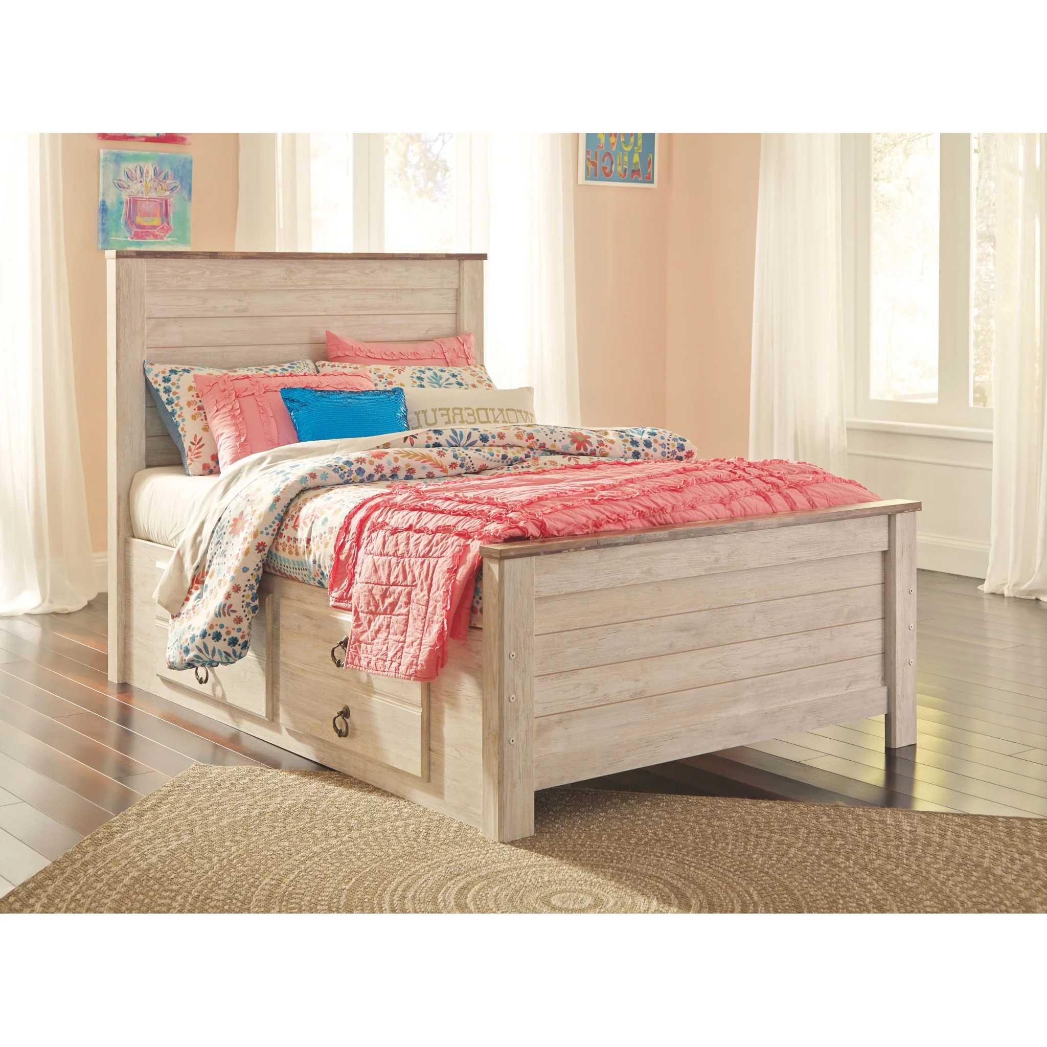 Willowton 5 Piece Bunk Bed Bedroom - Image 3